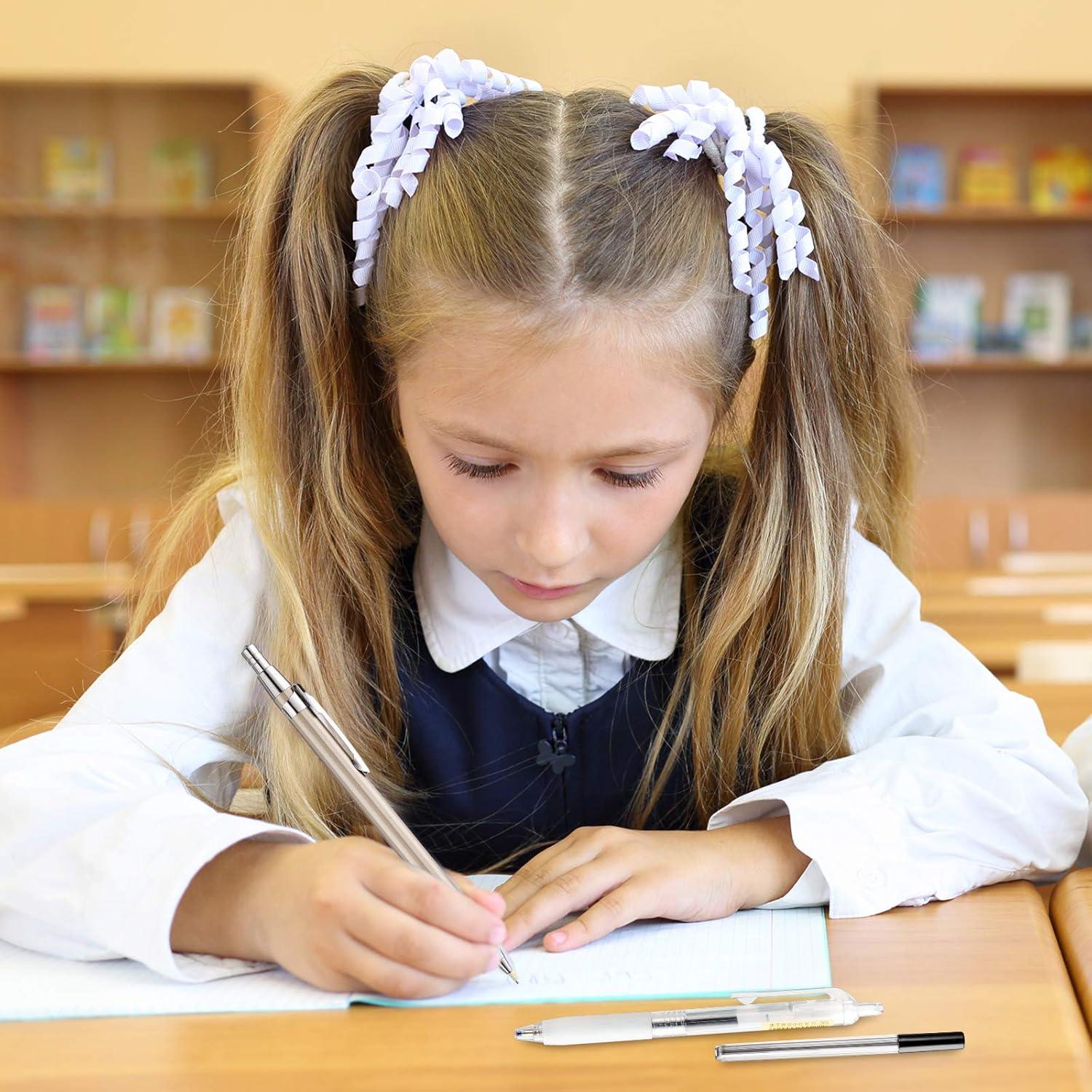 imageWhaline 10Pcs Japanese Style Pen Set Gel Ballpoint Pen Bag Mechanical Pencil Pencil Lead Correction Tape Sticky Note Rubber Ruler Highlighter Pen for Student Back to School Supplies Office Stationary