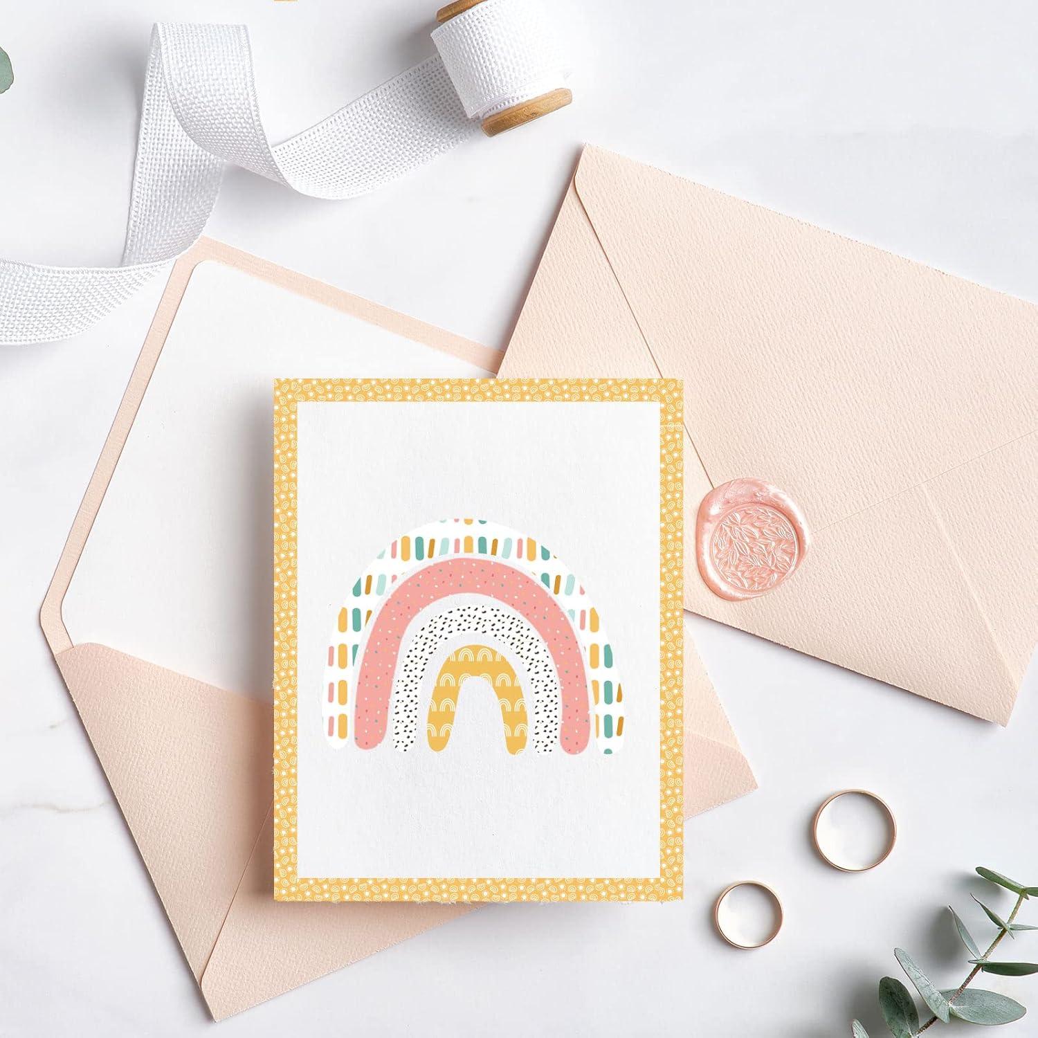 imageWhaline 12 Roll Boho Washi Tapes Back to School Boho Rainbow Sun Masking Tapes 15mm Summer Party Cute Decorative Tape Sticker for Scrapbook Journal DIY Art Craft Gift Wrapping 164Ft