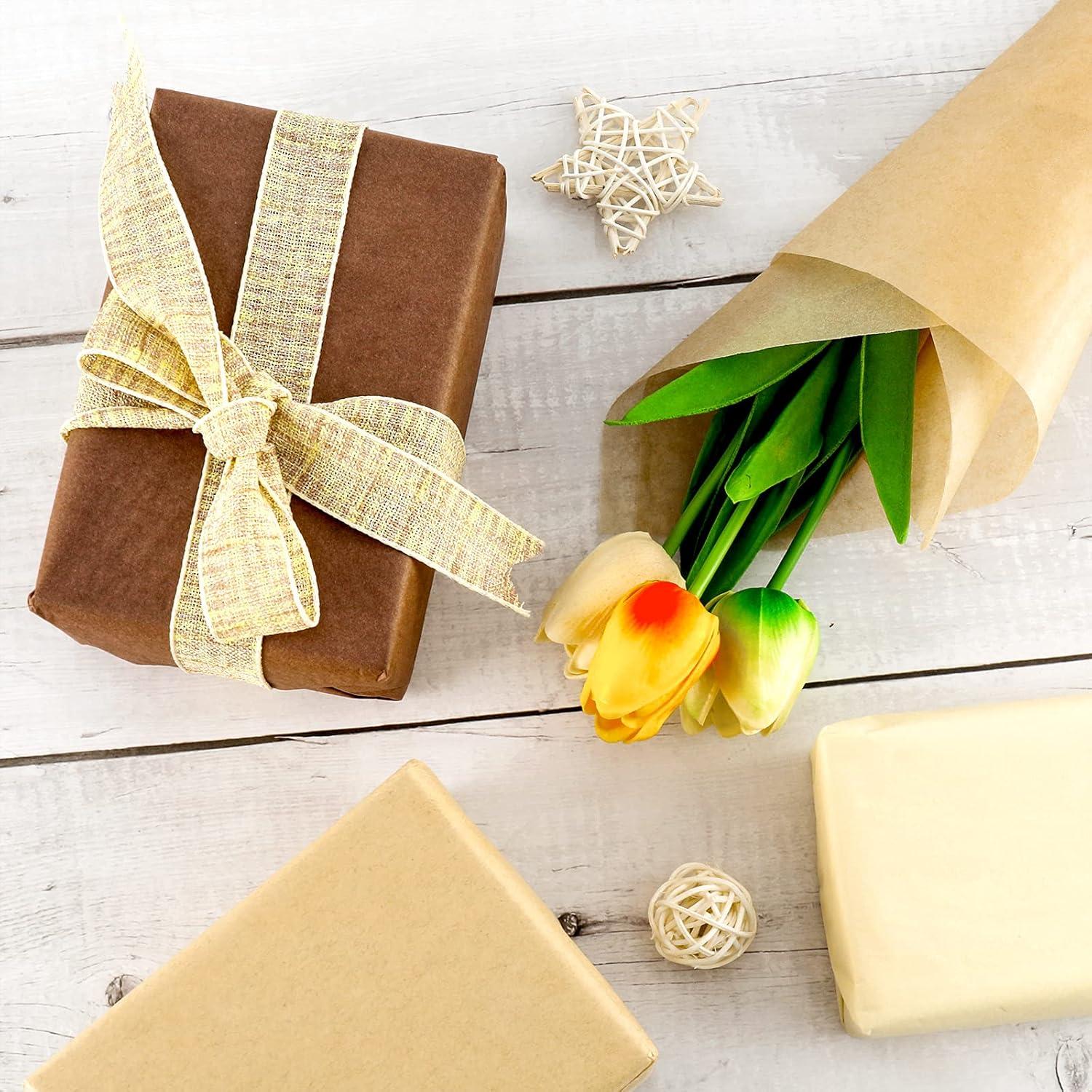 imageWhaline 120 Sheet Gradient Green Tissue Paper Assorted Green Gift Wrapping Paper 15 x 20 Inch Gift Wrap Tissue Paper Art Paper Crafts for DIY Gift Wrapping Birthday Easter Wedding Baby Showe 3 ColorsBrown Series