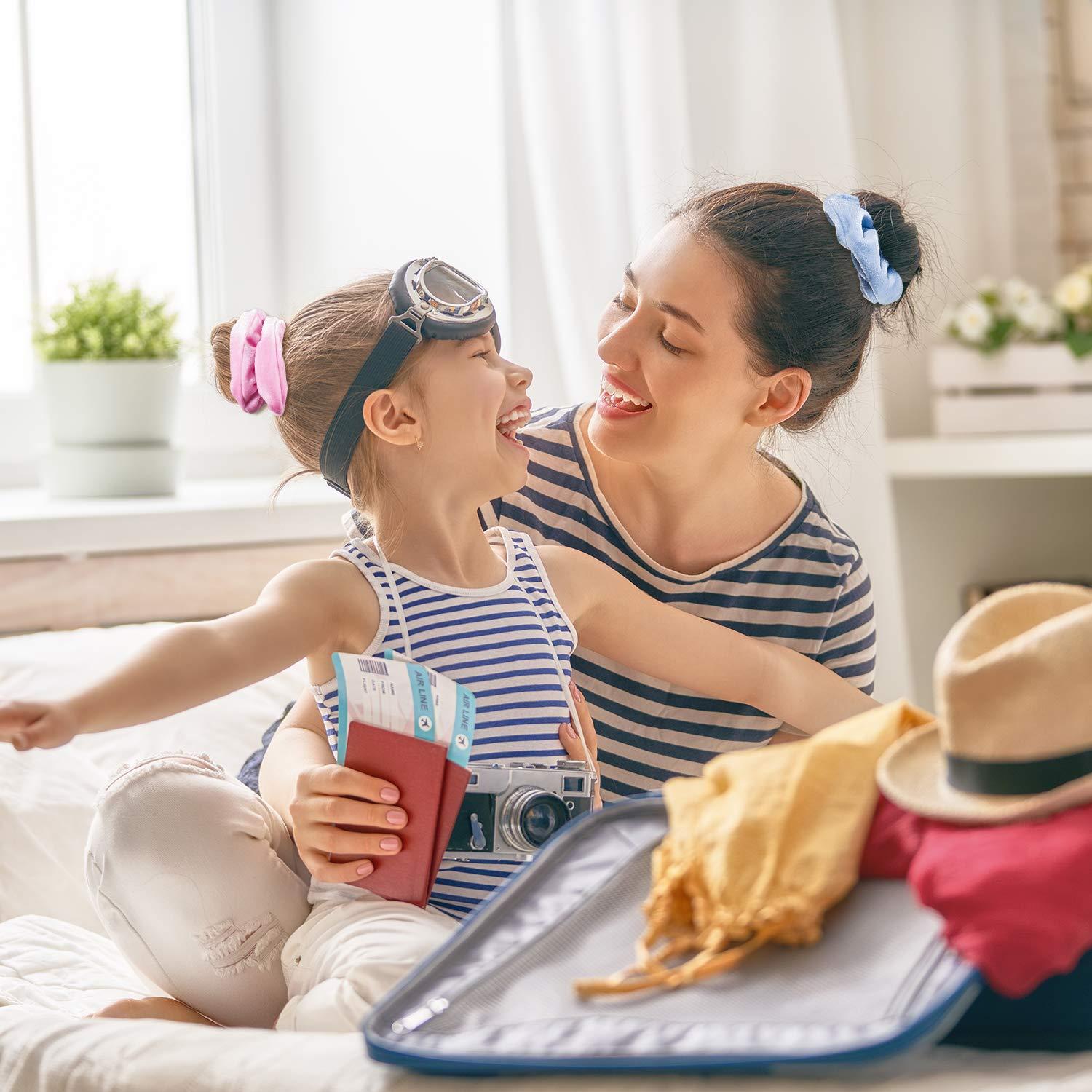 imageWhaline 12Pcs Blush Theme Scrunchies Velvet Elastics for Women Pink Bobbles Soft Lovers Scrunchy Classic Thick Hair Bands Ties Gifts for Teenage GirlsPastel Color