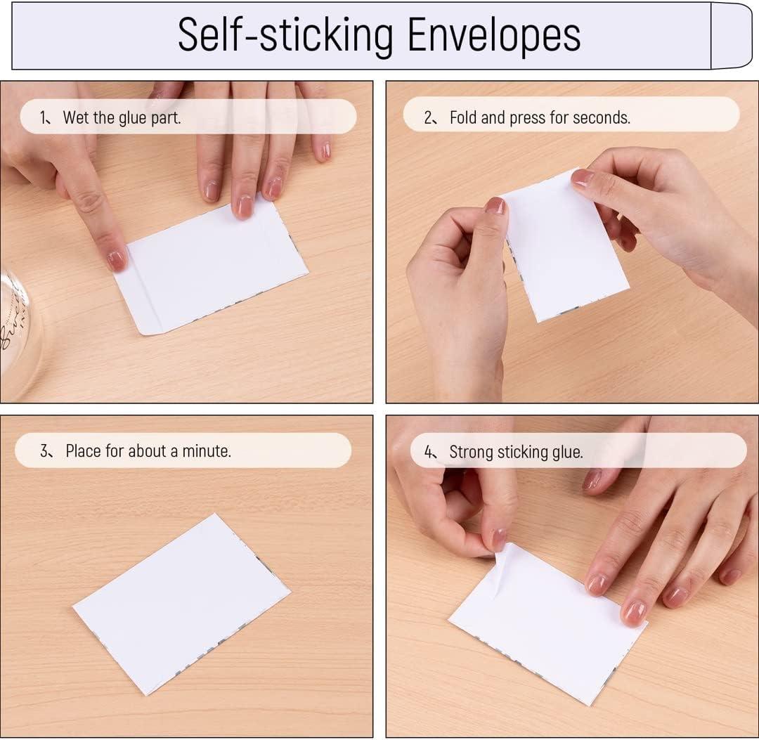 imageWhaline 200 Pack Wedding Favor Packets Let Love Grow SelfAdhesive White Envelope Minimalist Storage Packets for Wedding Garden Office Gift Party Supplies 35 x 24 Inch