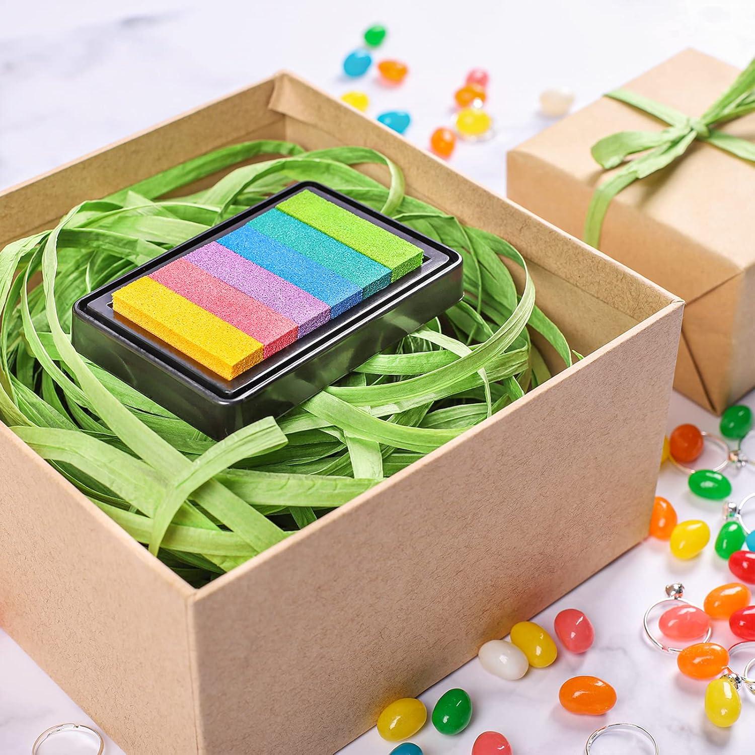 imageWhaline 229 Yards Raffia Paper Ribbon Christmas Kraft Craft Packing Paper Twine for Festival Gifts DIY Decoration and Weaving 14 inch WidthGreen