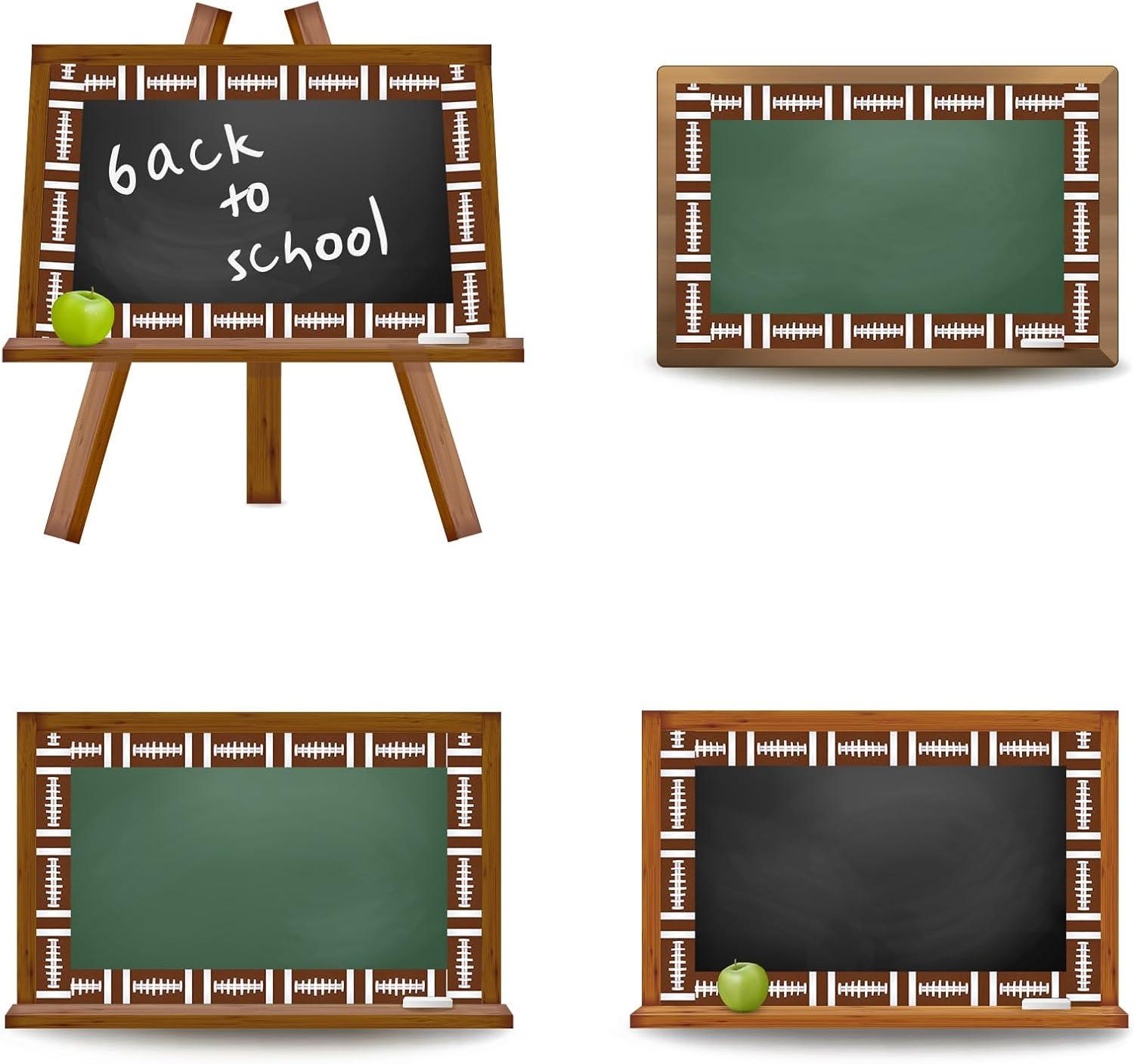 imageWhaline 328ft Baseball Bulletin Board Borders Sport Theme DieCut Bulletin Board Baseball Patterned Rolled Trim Border for Sport Party Back to School Classroom Office Chalkboard DecorationFootball