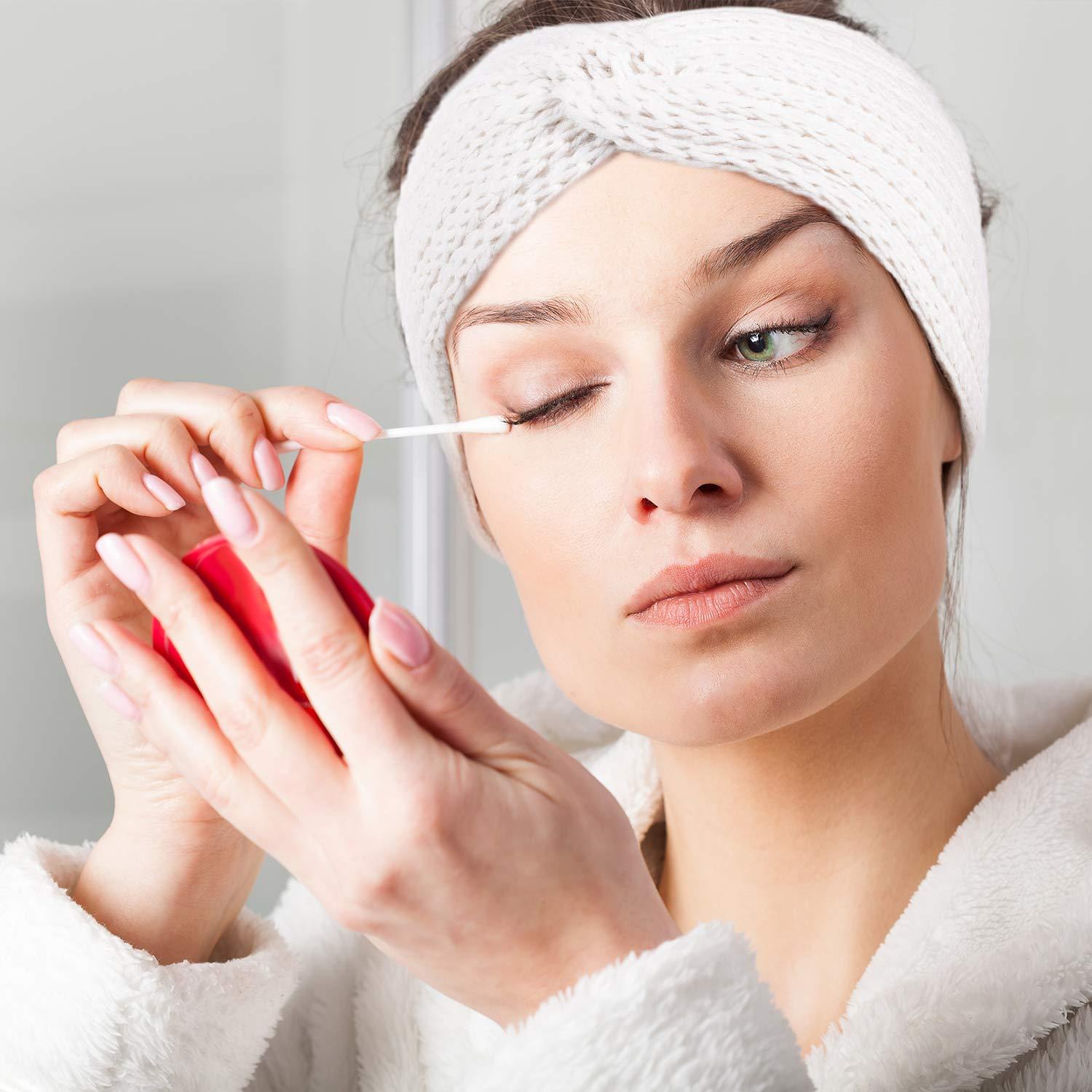 imageWhaline 5 Pieces Winter Knit Headbands Chunky Knit Headbands4 Elastic Turban Head Wraps and 1 Pearl Crochet Hair Band Ear Warmer Crochet Head Wraps for Women Girls AutumnampampWinter ColorsCandy Color