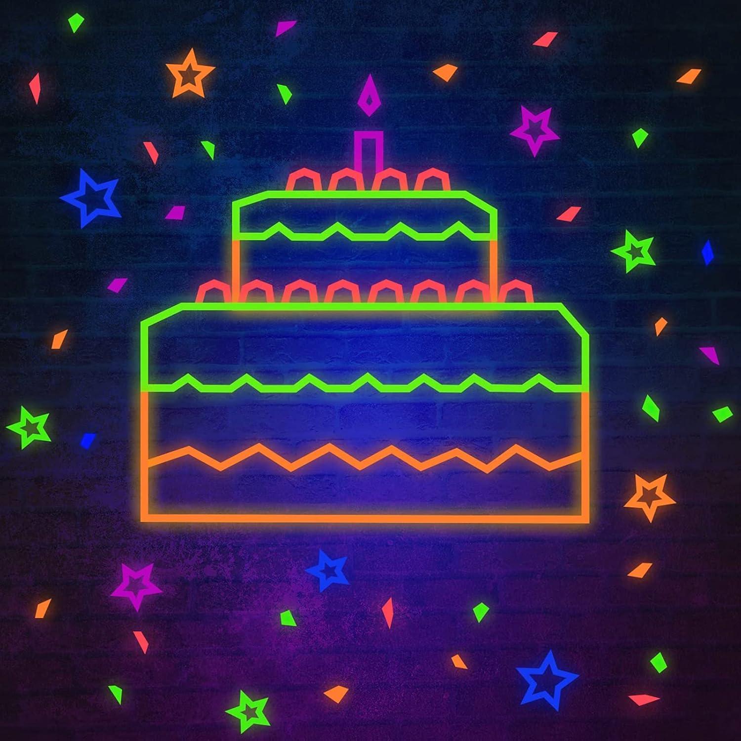 imageWhaline 6 Colors Neon Gaffer Cloth Tape Fluorescent Rainbow Color UV Blacklight Tape for UV Party 06 inch x 35 feet06 inch x 35 feet