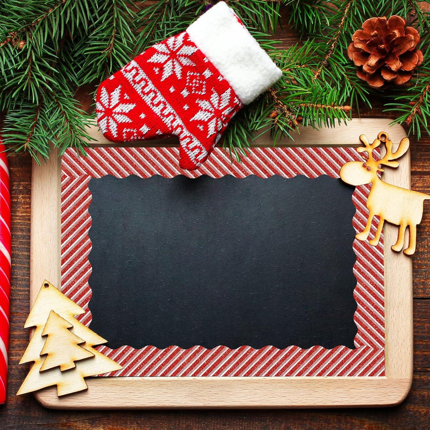 imageWhaline 69Ft Christmas Glitter Bulletin Board Borders 5 Designs Shine Stripe Dot Red Green Gold Merry Christmas Decoration Trim Bulletin Board Stickers for School Classroom Office Party DecorationChristmas