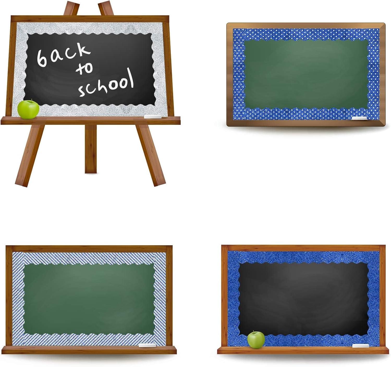 imageWhaline 69Ft Christmas Glitter Bulletin Board Borders 5 Designs Shine Stripe Dot Red Green Gold Merry Christmas Decoration Trim Bulletin Board Stickers for School Classroom Office Party DecorationWinter