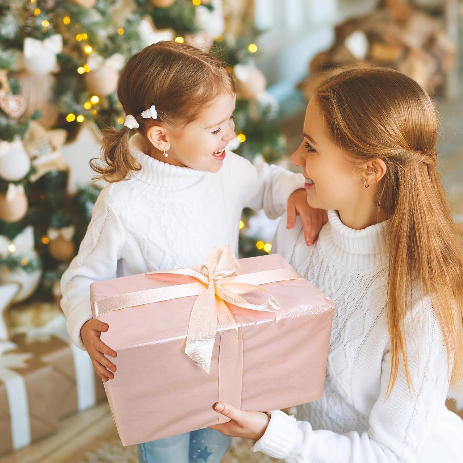 imageWhaline Champagne Pink Tissue Paper Bulk 100 Sheets Metallic Gift Wrapping Paper for Weddings Birthday Party Showers Arts Crafts DIY Christmas Valentines DayChampagne Pink