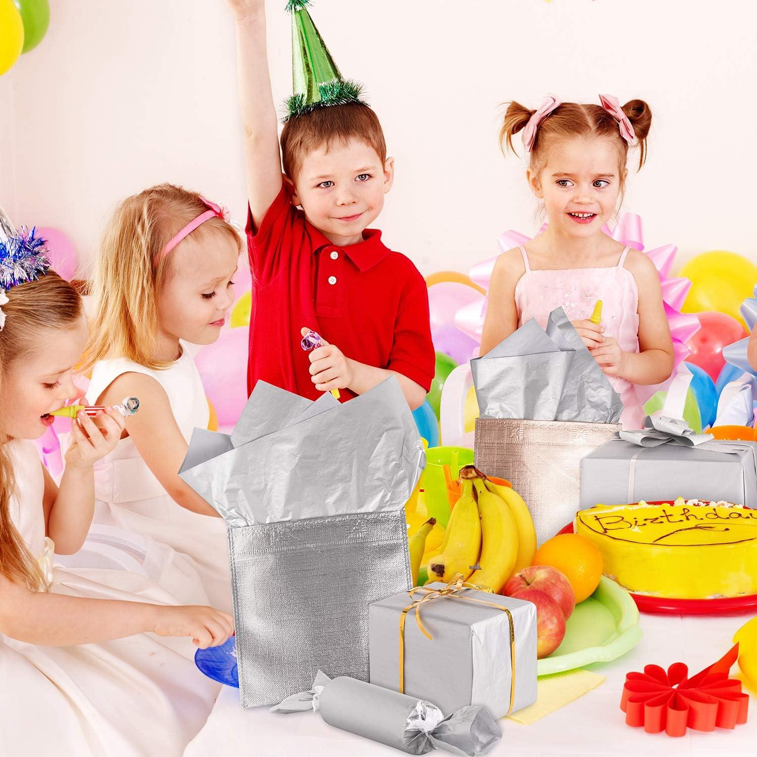 imageWhaline Champagne Pink Tissue Paper Bulk 100 Sheets Metallic Gift Wrapping Paper for Weddings Birthday Party Showers Arts Crafts DIY Christmas Valentines Daysilver