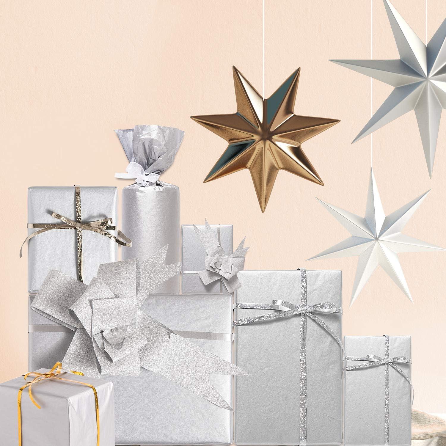 imageWhaline Champagne Pink Tissue Paper Bulk 100 Sheets Metallic Gift Wrapping Paper for Weddings Birthday Party Showers Arts Crafts DIY Christmas Valentines Daysilver