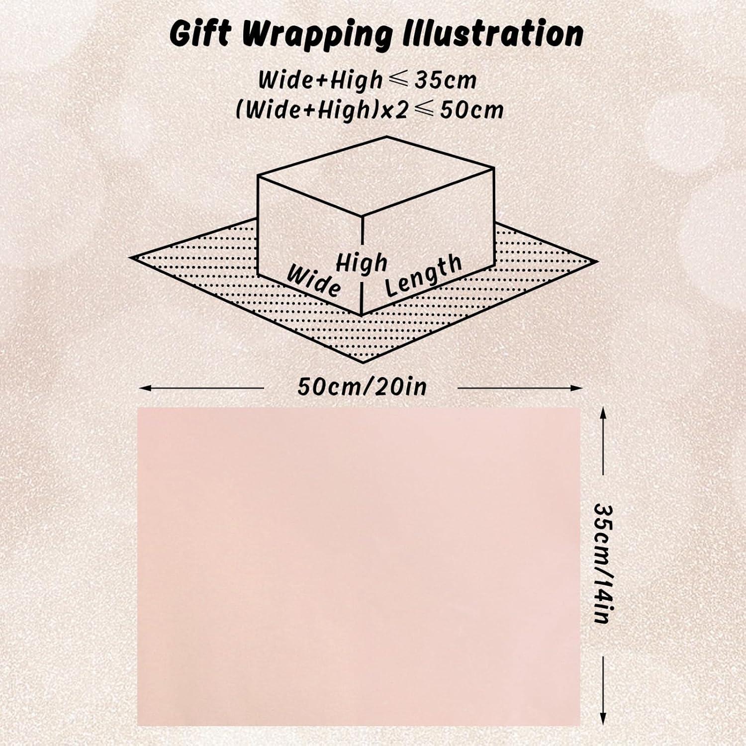 imageWhaline Champagne Pink Tissue Paper Bulk 100 Sheets Metallic Gift Wrapping Paper for Weddings Birthday Party Showers Arts Crafts DIY Christmas Valentines DayChampagne Pink