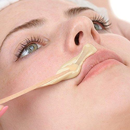 imageWhaline Wax Spatulas 400 Packs Small Wooden Waxing Applicator Sticks Face ampamp Eyebrows Hair Removal Sticks400 Count Pack of 1
