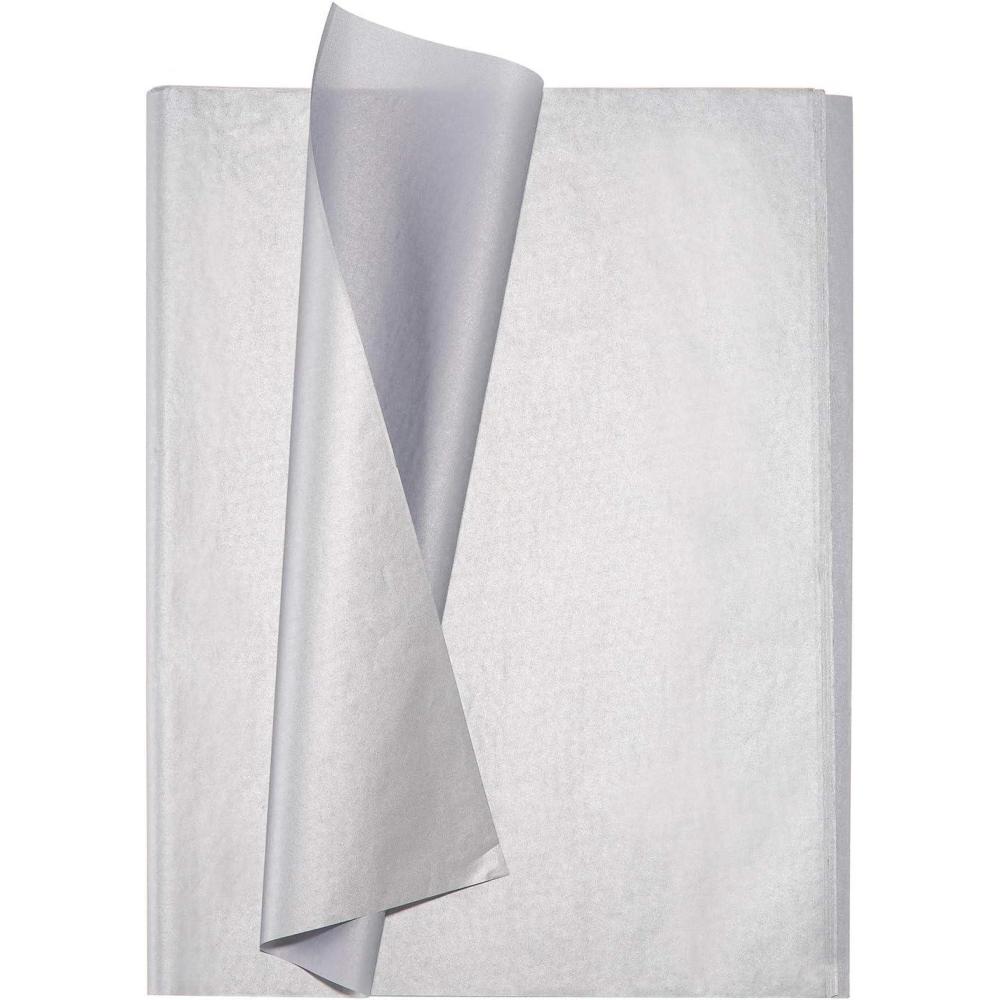 imageWhaline Champagne Pink Tissue Paper Bulk 100 Sheets Metallic Gift Wrapping Paper for Weddings Birthday Party Showers Arts Crafts DIY Christmas Valentines Daysilver