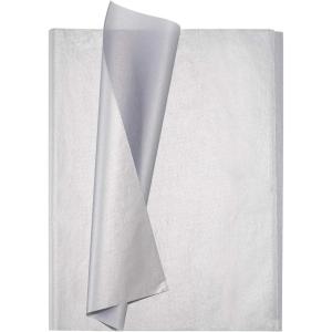 Whaline Champagne Pink Tissue Paper Bulk, 100 Sheets Metallic Gift Wrapping Paper for Weddings, Birthday Party, Showers, Arts Crafts, DIY, Christmas, Valentine’s Day(silver)