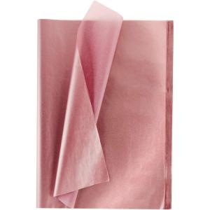 Whaline Champagne Pink Tissue Paper Bulk, 100 Sheets Metallic Gift Wrapping Paper for Weddings, Birthday Party, Showers, Arts Crafts, DIY, Christmas, Valentine’s Day(rose gold)