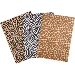 Whaline Gift Wrapping Tissue Paper, 90 Sheets, Animal Skin Prints (Leopard, Zebra, Giraffe), 13.78×19.69 inches, for Birthday, Baby Shower, New Year
