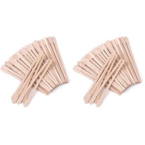 Whaline Wax Spatulas 400 Packs Small Wooden Waxing Applicator Sticks Face & Eyebrows Hair Removal Sticks(400 Count (Pack of 2))