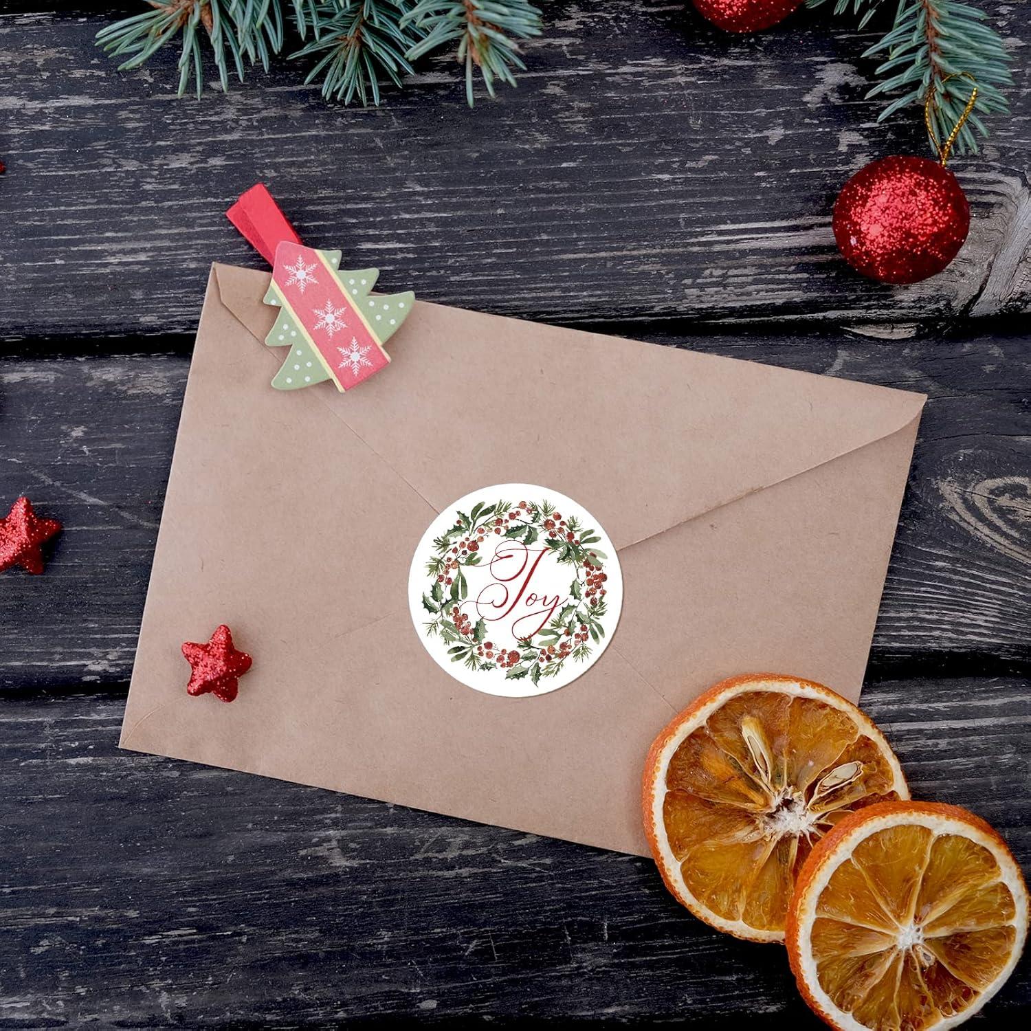 imageWhaline 1000Pcs Fall Thanksgiving Stickers Pumpkin Maple Leaf Autumn Round Stickers Sealing Labels for Thanksgiving Party Gift Supplies 8 DesignChristmas