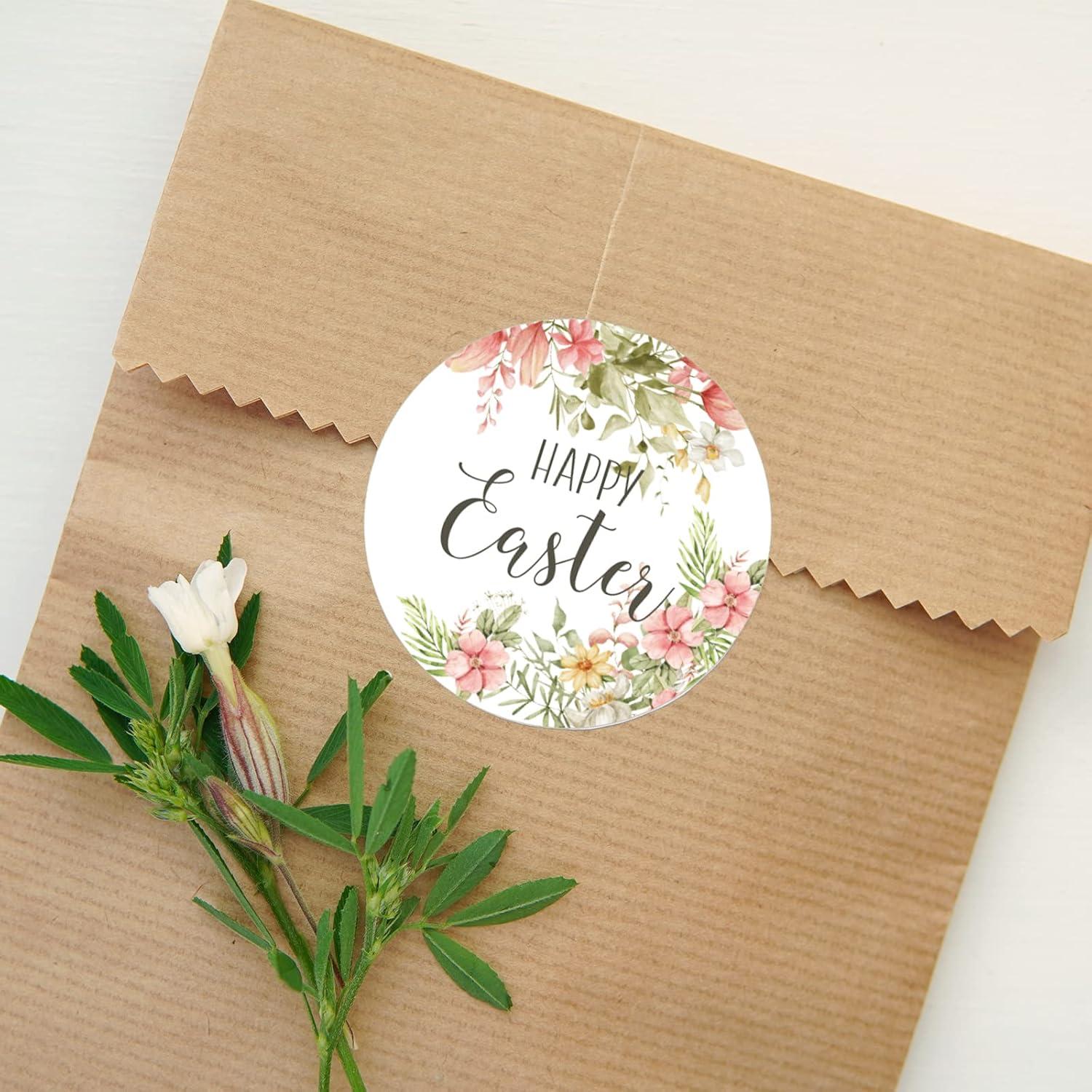 imageWhaline 1000Pcs Fall Thanksgiving Stickers Pumpkin Maple Leaf Autumn Round Stickers Sealing Labels for Thanksgiving Party Gift Supplies 8 DesignEaster