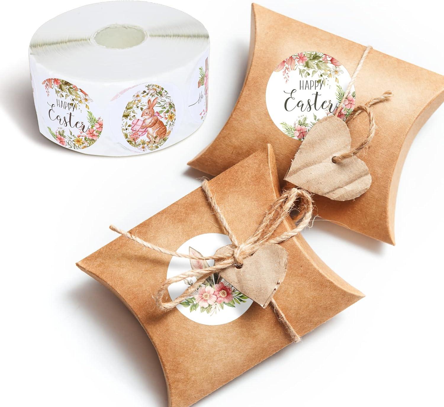 imageWhaline 1000Pcs Fall Thanksgiving Stickers Pumpkin Maple Leaf Autumn Round Stickers Sealing Labels for Thanksgiving Party Gift Supplies 8 DesignEaster