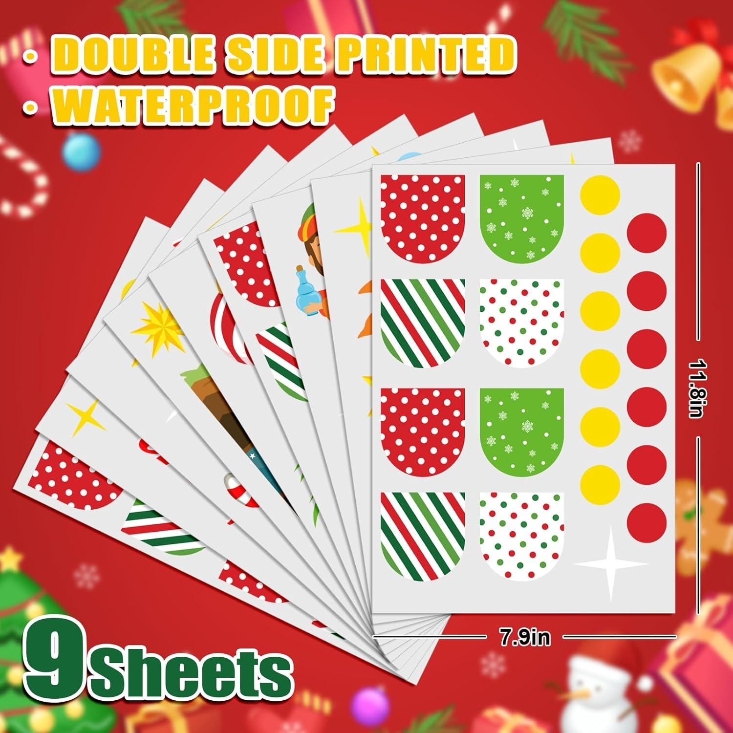 imageWhaline 9 Sheets Happy Fall Thanksgiving Window Clings Autumn Cute Cartoon Window Stickers Static Reusable Glass Decals for Harvest Party Home Classroom Office Decor SuppliesJesus Nativity