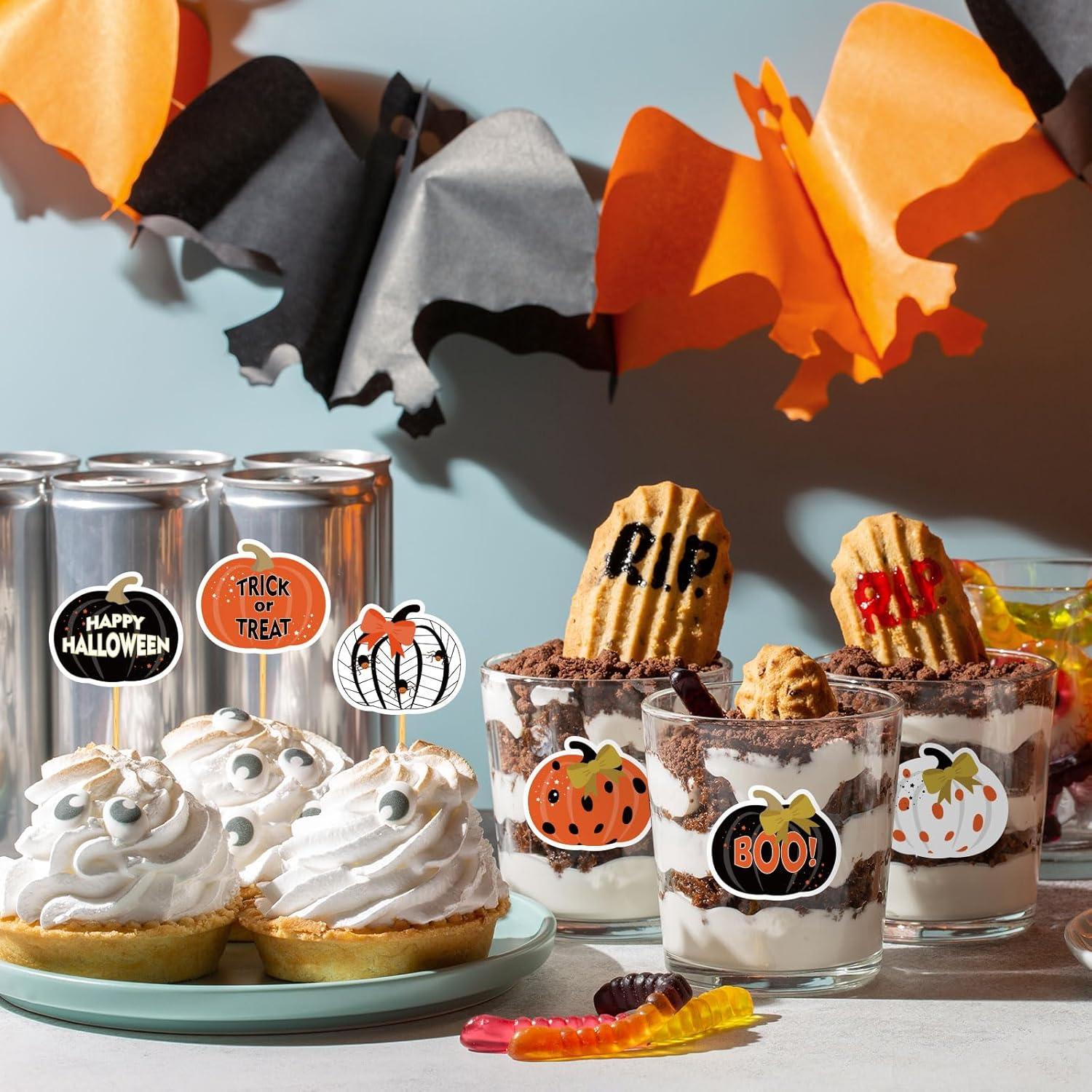 imageWhaline 1000Pcs Fall Pumpkins Stickers for Kids Thanksgiving Fall Cute Pumpkins Sticker with Funny Expressions Cartoon Pumpkin Shape Adhesive Stickers for Autumn Thanksgiving Party Supplies 8 DesignHalloween Pumpkin