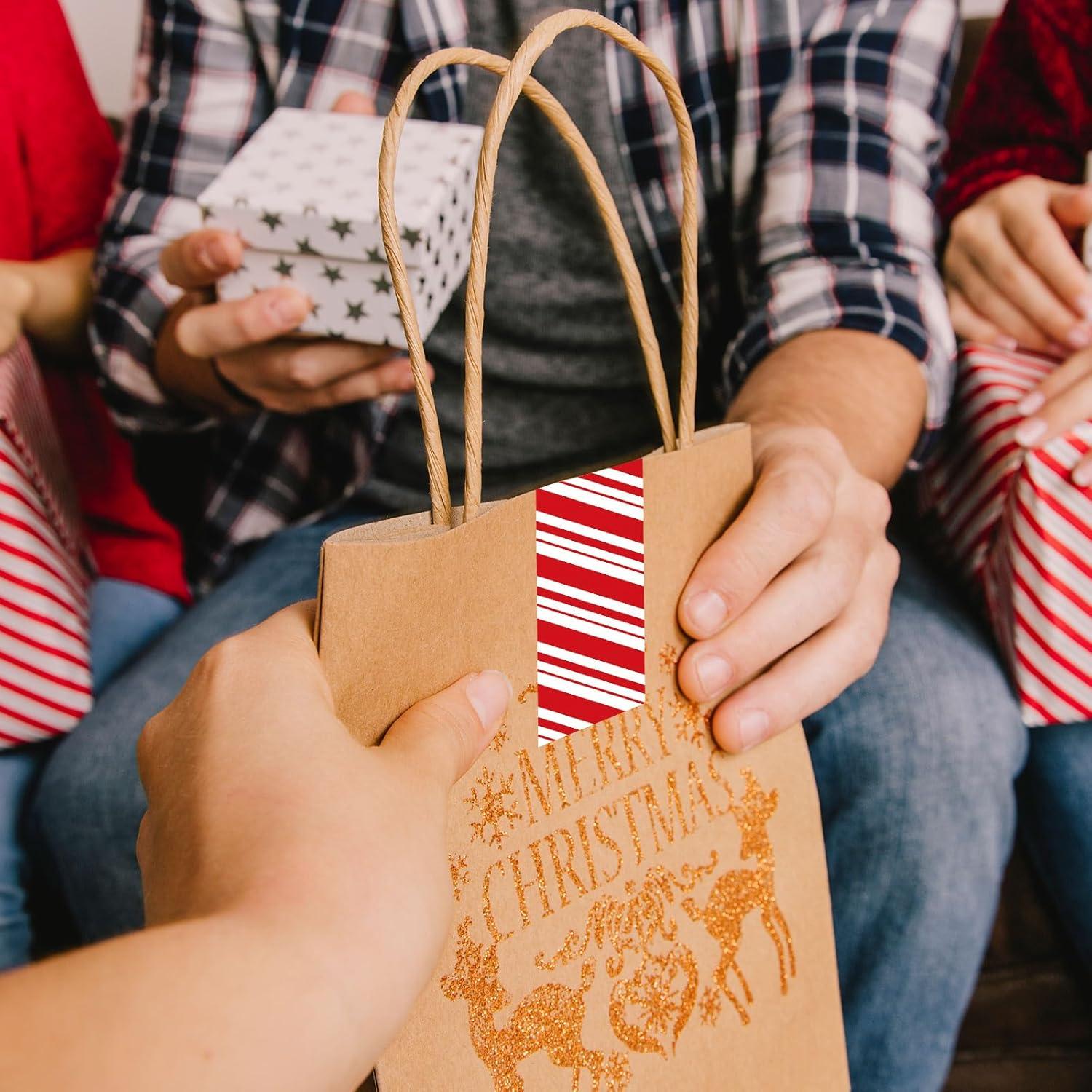 imageWhaline 109 Yard Halloween Packaging Tape Black Spider Web Bat Spider Pattern Tape Waterproof Shipping Tape for Small Business DIY Crafts Box Carton DecorRed and White Striped