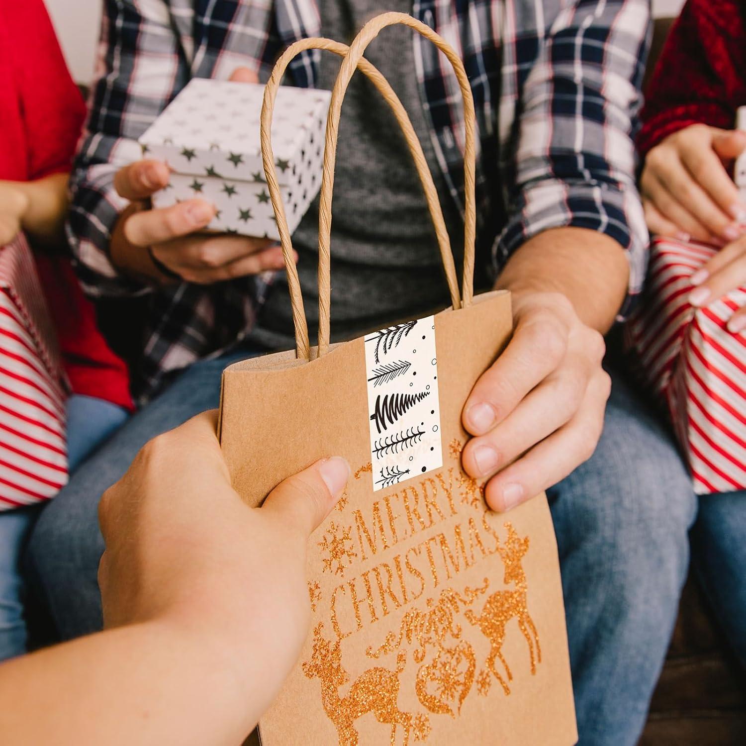 imageWhaline 109 Yard Halloween Packaging Tape Black Spider Web Bat Spider Pattern Tape Waterproof Shipping Tape for Small Business DIY Crafts Box Carton DecorChristmas Tree