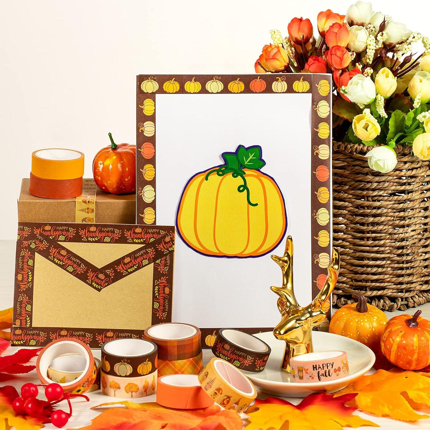 imageWhaline 12 Rolls Halloween Bloody Washi Tapes Blood Spatter Spooky Bloodstain Skull Ghost Masking Tapes 15mm Scary Bloody Washi Tape Set for Scrapbook Journal DIY Craft Gift Wrapping 164FtFall