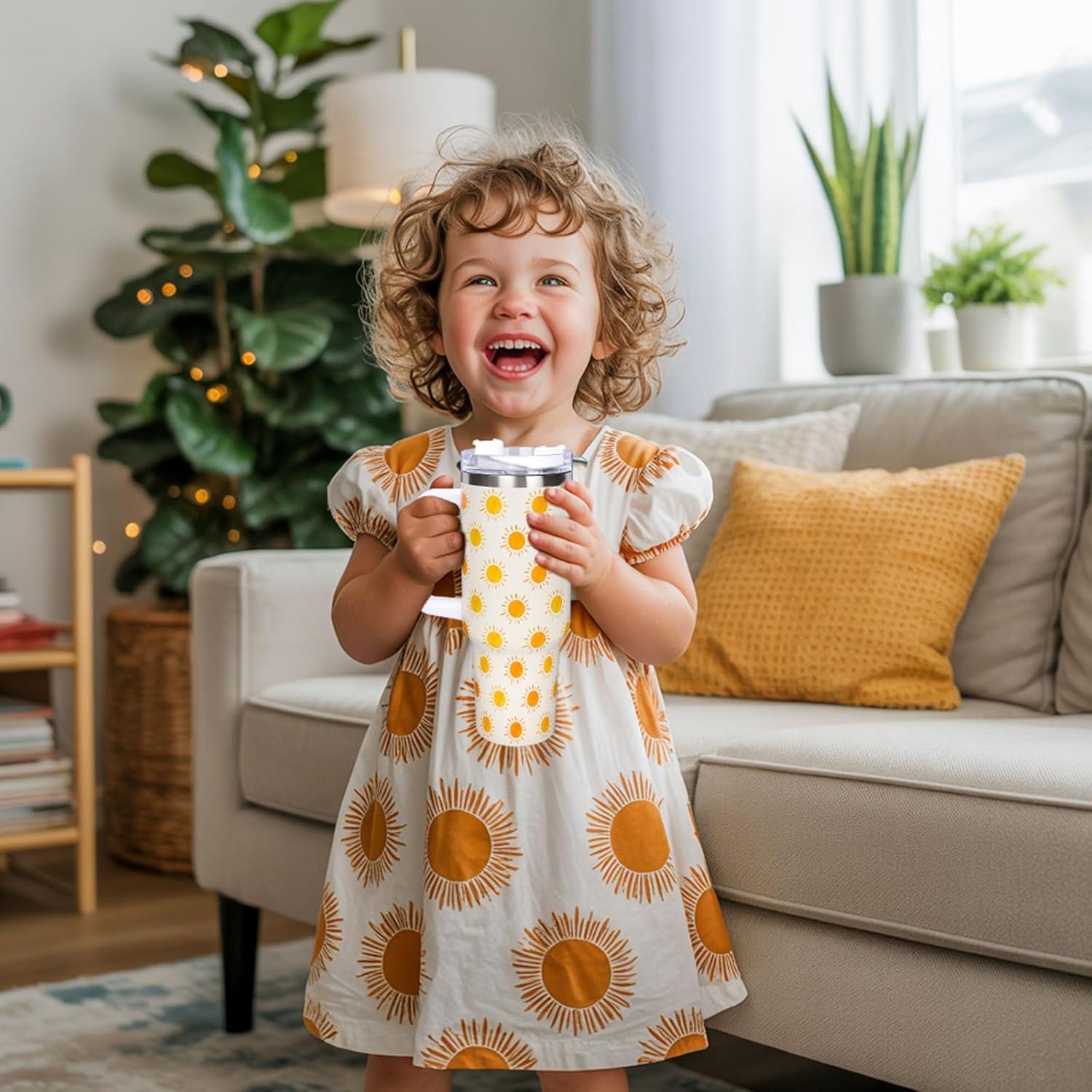 imageWhaline 40oz Halloween Skull Tumbler with Straw and Lid Spooky Skull Flower Travel Coffee Tumbler Cup with Handle for Trick or Treat Birthday Party Giftsboho sun