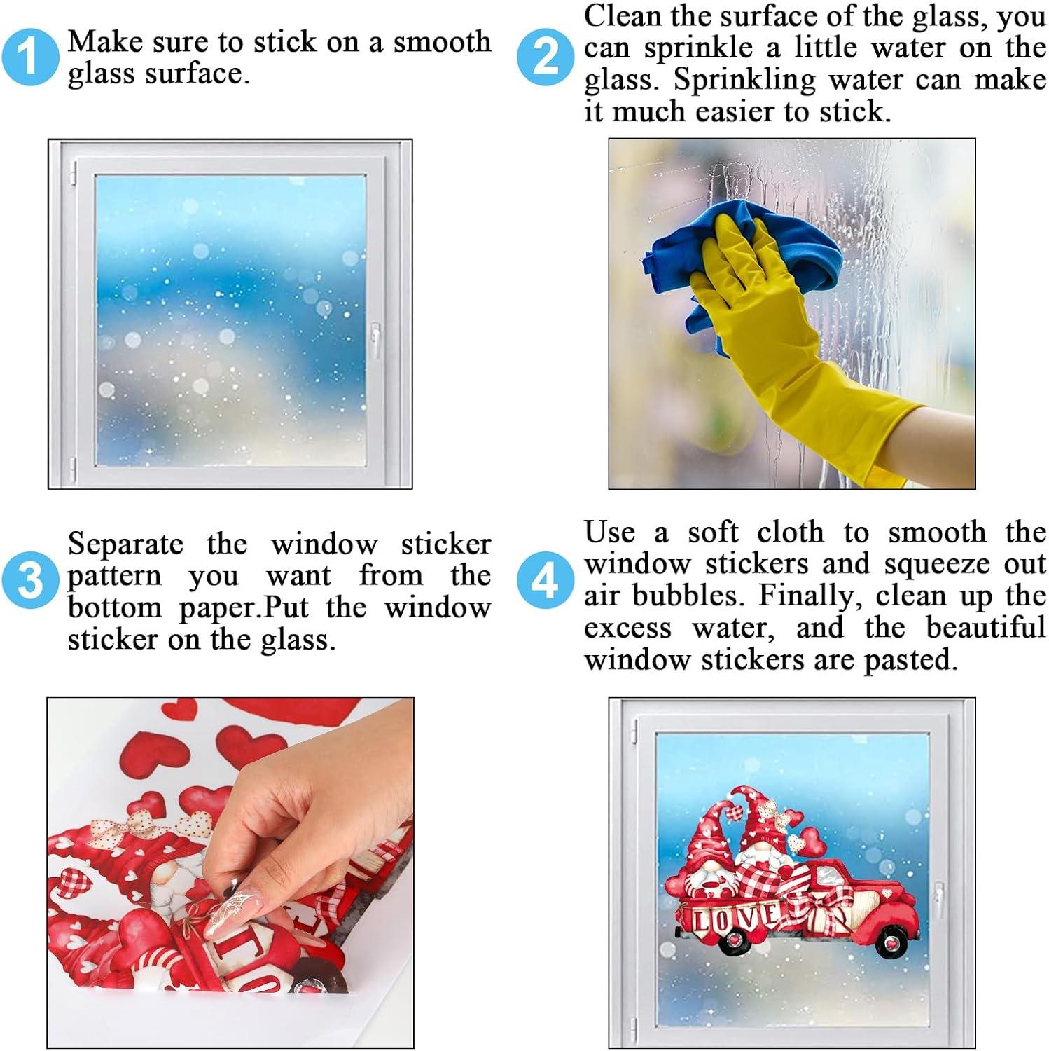 imageWhaline 6 Sheets Fall Maple Leaves Window Clings Thanksgiving Watercolor Maple Tree OrangeBrown Leaves Pumpkins Decals DoubleSided Glass Window Stickers for Autumn Harvest Home School Party SuppliesValentines Day