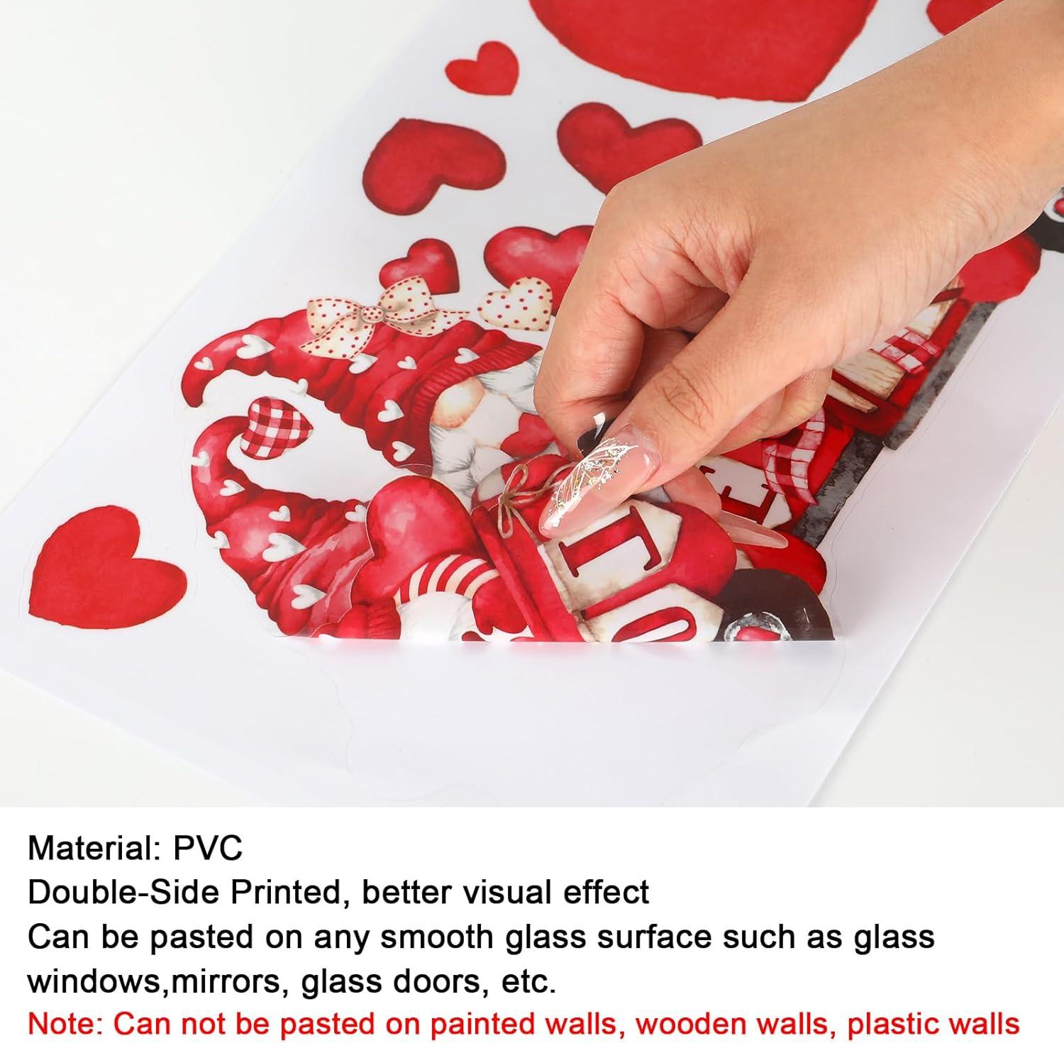 imageWhaline 6 Sheets Fall Maple Leaves Window Clings Thanksgiving Watercolor Maple Tree OrangeBrown Leaves Pumpkins Decals DoubleSided Glass Window Stickers for Autumn Harvest Home School Party SuppliesValentines Day