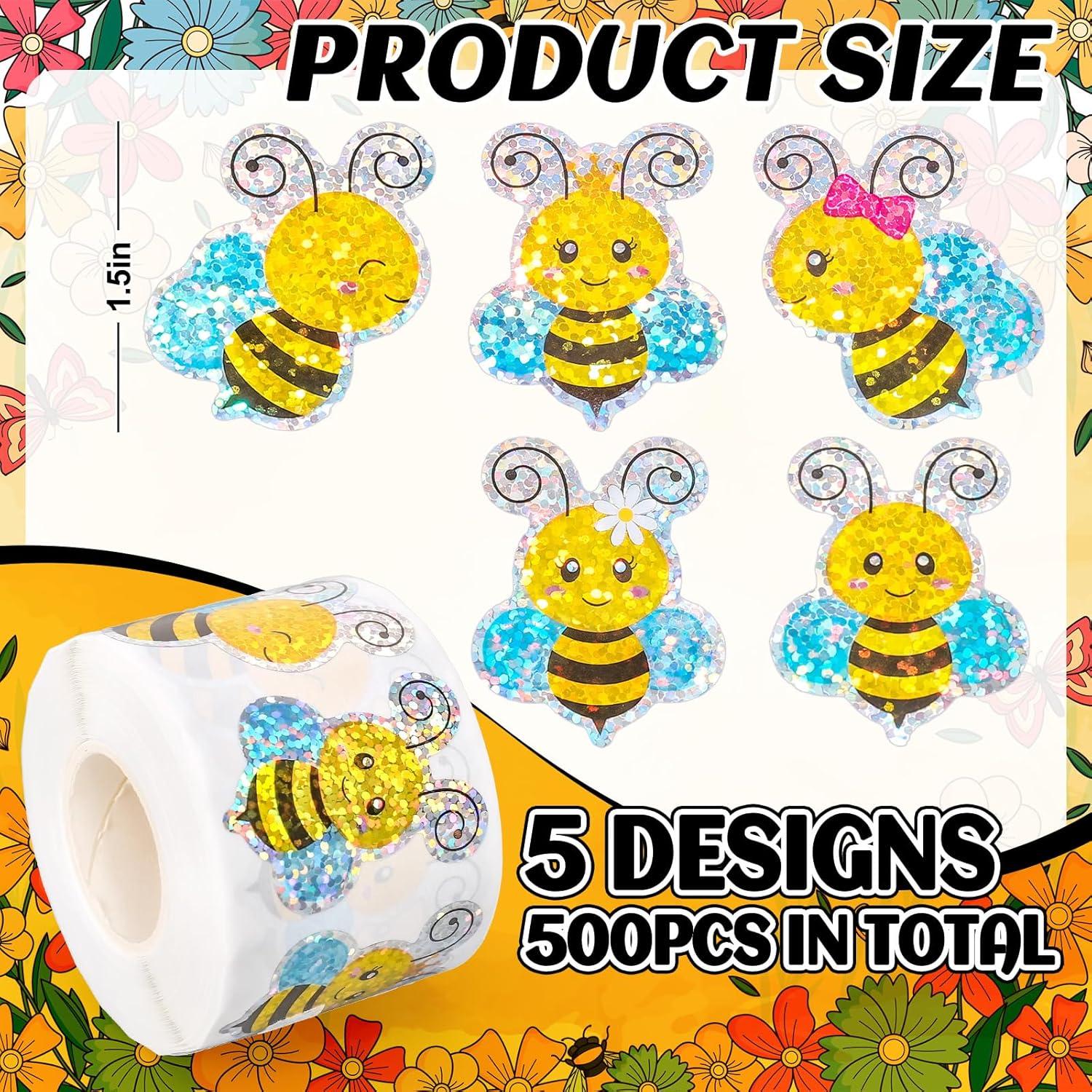 imageWhaline Fall Thanksgiving Pumpkin Stickers Roll Glitter Pumpkin Paper Decal 3 Color Sparkly Autumn SelfAdhesive Decorative Stickers for Envelope Journal Decor Party Supplies 500PcsBee