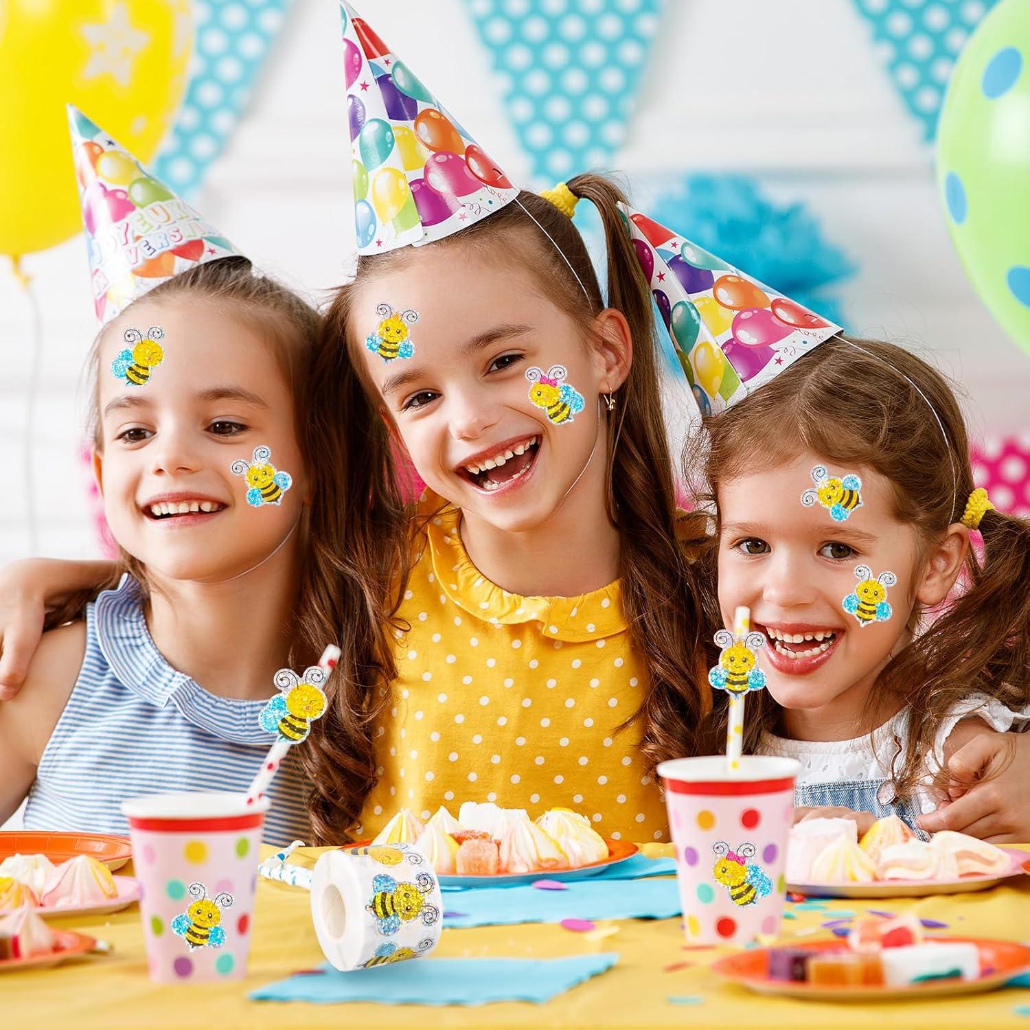 imageWhaline Fall Thanksgiving Pumpkin Stickers Roll Glitter Pumpkin Paper Decal 3 Color Sparkly Autumn SelfAdhesive Decorative Stickers for Envelope Journal Decor Party Supplies 500PcsBee