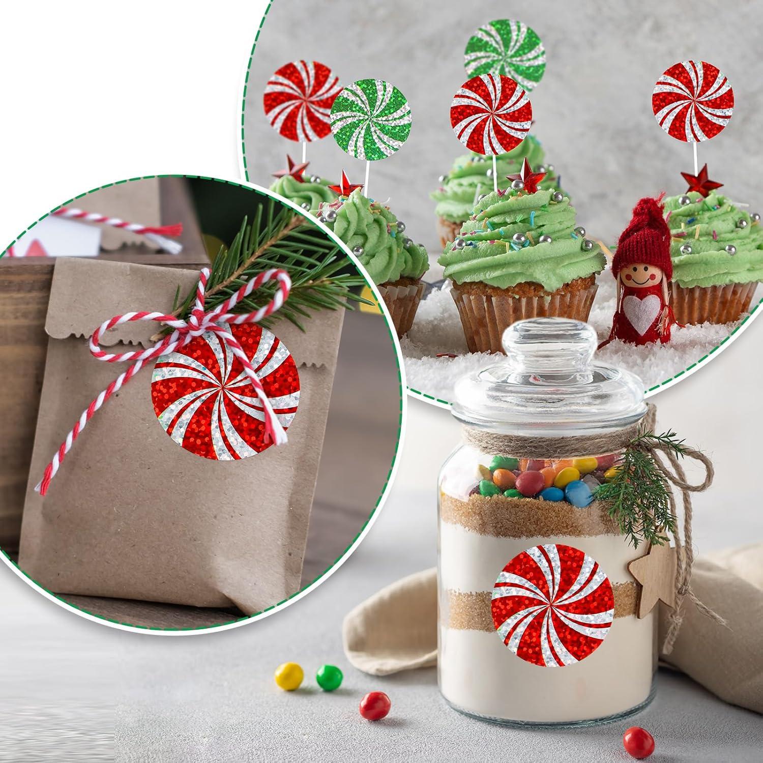 imageWhaline Fall Thanksgiving Pumpkin Stickers Roll Glitter Pumpkin Paper Decal 3 Color Sparkly Autumn SelfAdhesive Decorative Stickers for Envelope Journal Decor Party Supplies 500PcsChristmas Candy