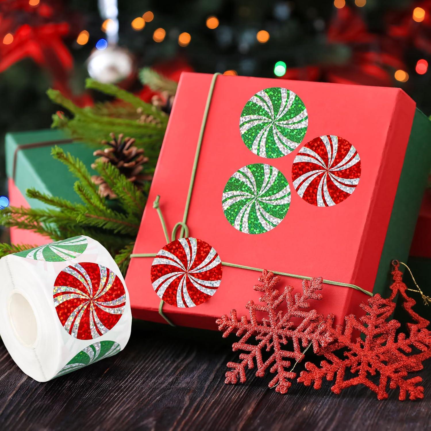 imageWhaline Fall Thanksgiving Pumpkin Stickers Roll Glitter Pumpkin Paper Decal 3 Color Sparkly Autumn SelfAdhesive Decorative Stickers for Envelope Journal Decor Party Supplies 500PcsChristmas Candy