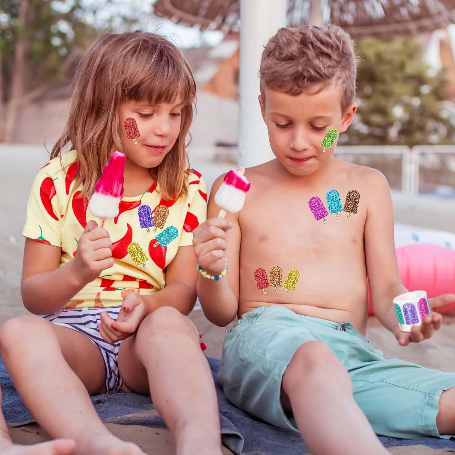 imageWhaline Fall Thanksgiving Pumpkin Stickers Roll Glitter Pumpkin Paper Decal 3 Color Sparkly Autumn SelfAdhesive Decorative Stickers for Envelope Journal Decor Party Supplies 500PcsIce Pop