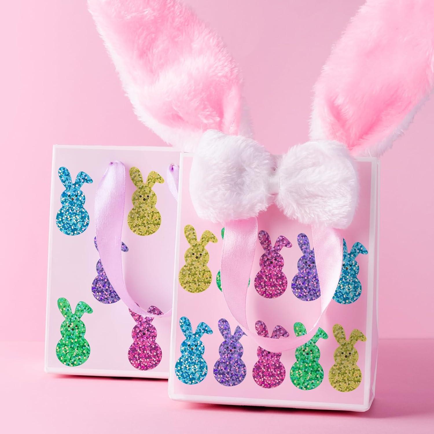 imageWhaline Fall Thanksgiving Pumpkin Stickers Roll Glitter Pumpkin Paper Decal 3 Color Sparkly Autumn SelfAdhesive Decorative Stickers for Envelope Journal Decor Party Supplies 500PcsRabbit