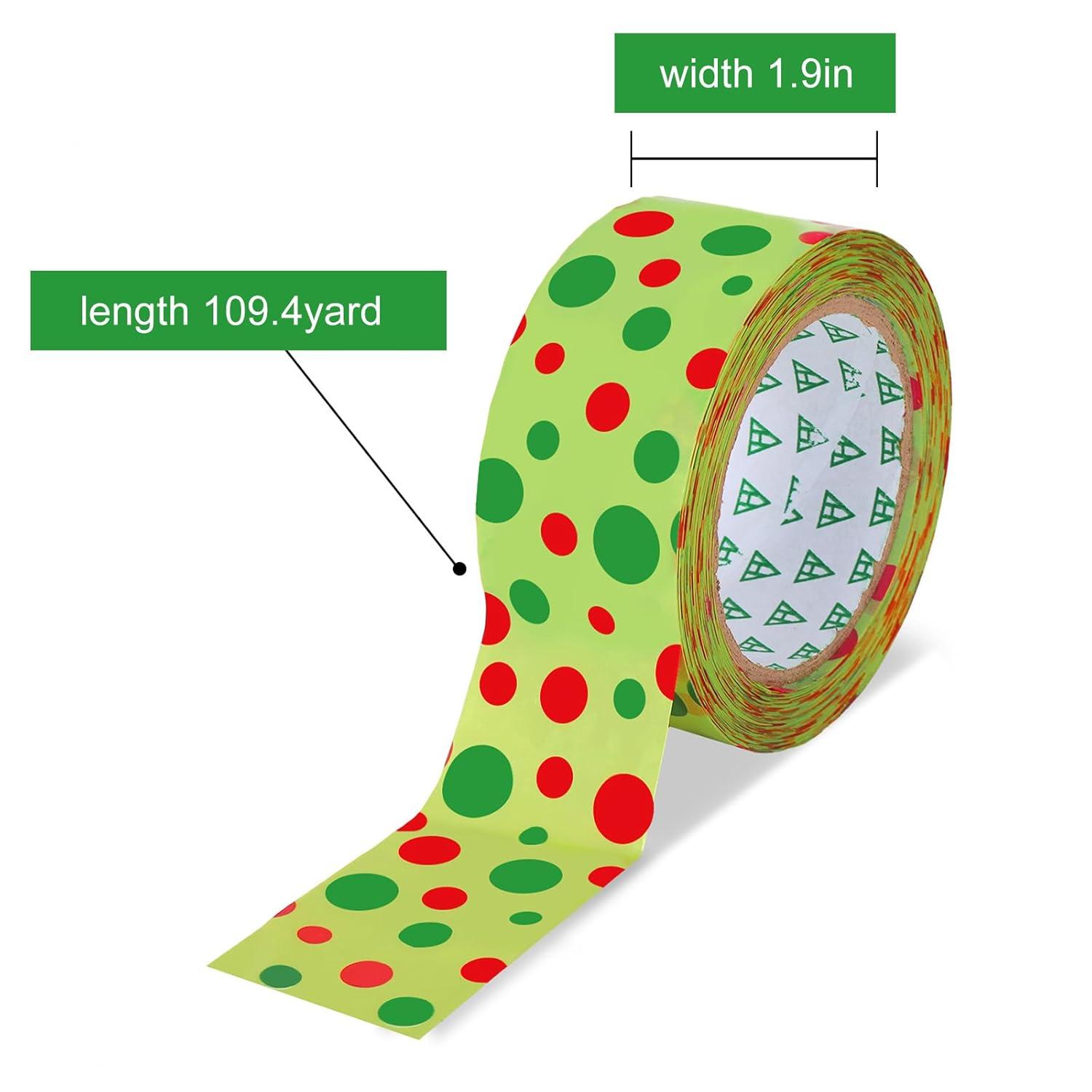 imageWhaline Halloween Packing Tape 100 Yard Cute Ghost Decorative Sticky Gift Wrapping Tape for DIY Crafts Small Business Sealing Boxes Mail Boxes SuppliesChristmas