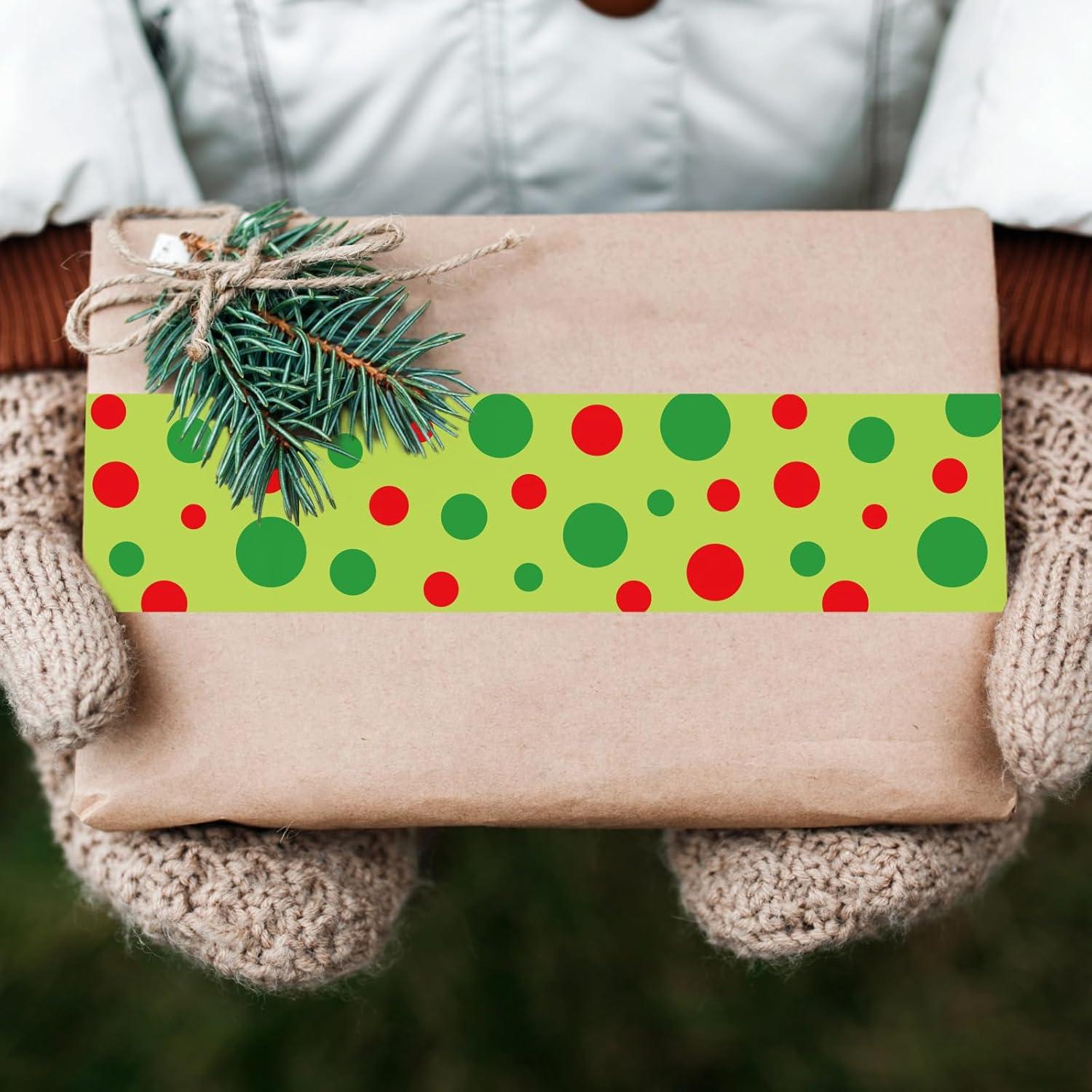 imageWhaline Halloween Packing Tape 100 Yard Cute Ghost Decorative Sticky Gift Wrapping Tape for DIY Crafts Small Business Sealing Boxes Mail Boxes SuppliesChristmas