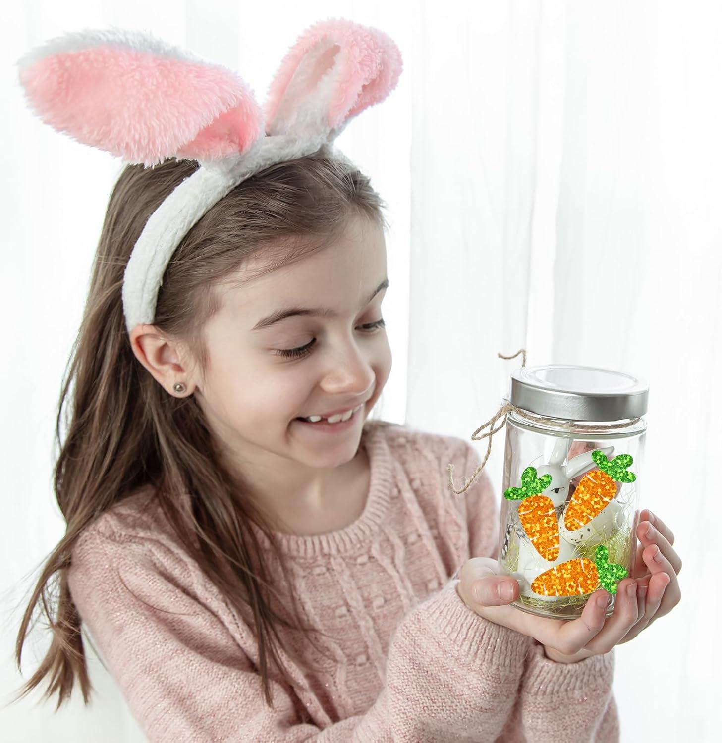 imageWhaline Halloween Pumpkin Stickers Roll Laser Pumpkin Shape Waterproof Decals Orange Sparkly SelfAdhesive Stickers for Halloween Trick or Treat Party Envelope Scrapbook Decor 500PcsCarrot