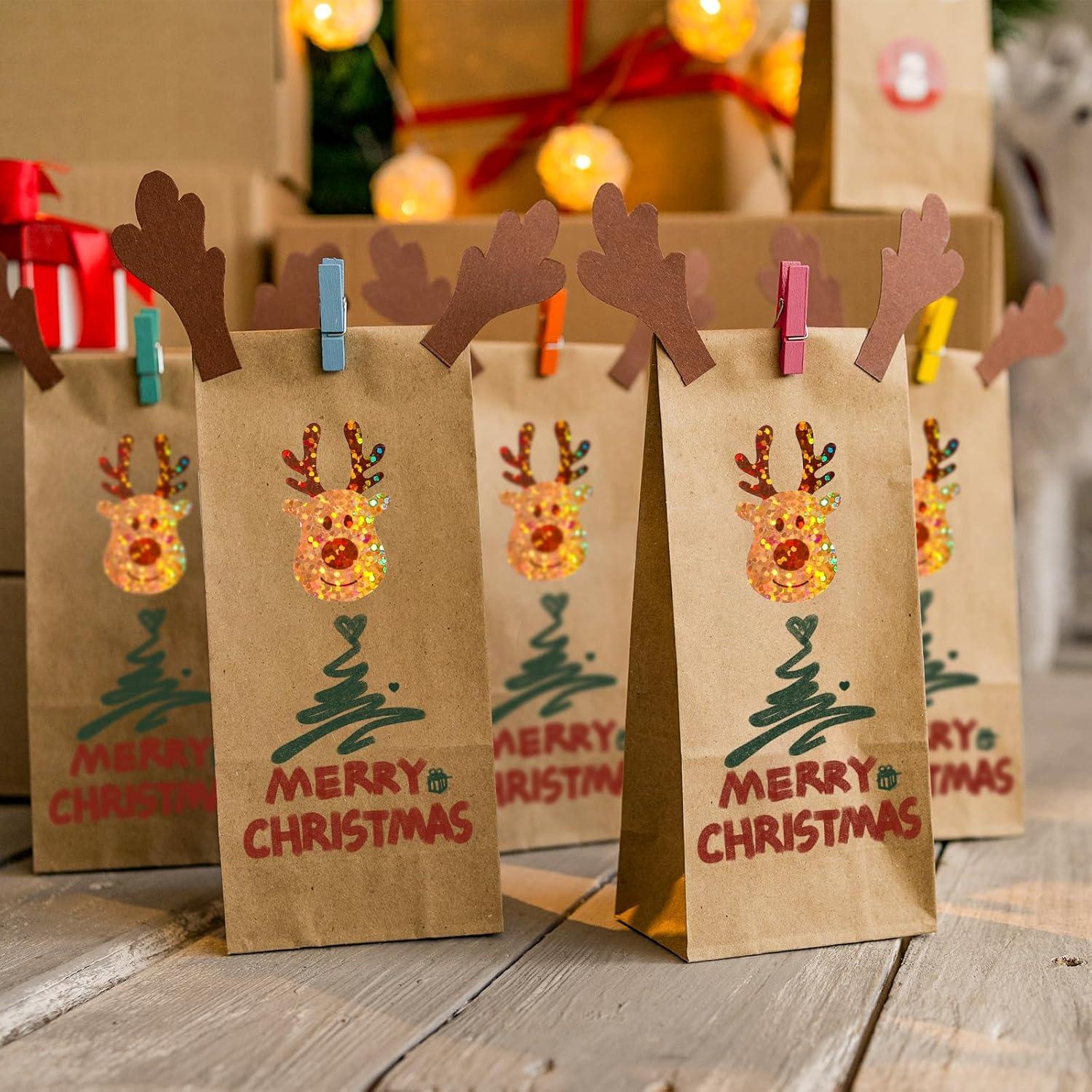 imageWhaline Halloween Pumpkin Stickers Roll Laser Pumpkin Shape Waterproof Decals Orange Sparkly SelfAdhesive Stickers for Halloween Trick or Treat Party Envelope Scrapbook Decor 500PcsDeer