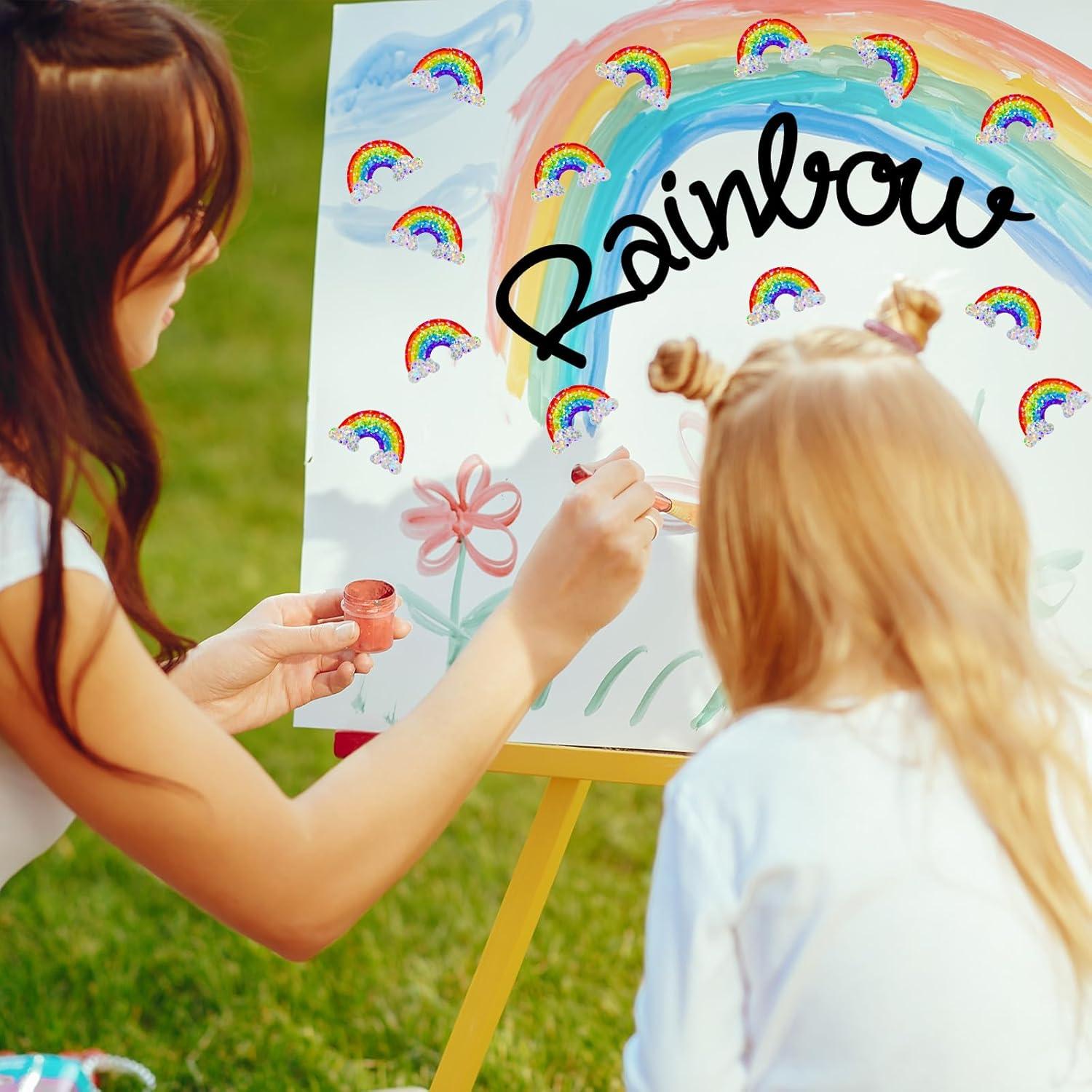 imageWhaline Halloween Pumpkin Stickers Roll Laser Pumpkin Shape Waterproof Decals Orange Sparkly SelfAdhesive Stickers for Halloween Trick or Treat Party Envelope Scrapbook Decor 500PcsRainbow