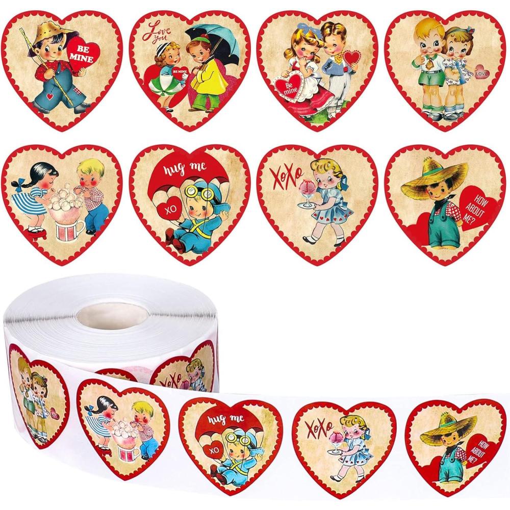 imageWhaline 1000Pcs Fall Pumpkins Stickers for Kids Thanksgiving Fall Cute Pumpkins Sticker with Funny Expressions Cartoon Pumpkin Shape Adhesive Stickers for Autumn Thanksgiving Party Supplies 8 DesignValentine