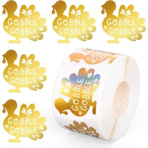 Whaline Halloween Ghost Stickers Roll Bulk Laser Cute Boo Ghost Holographic Waterproof Self-Adhesive Sticker Decals for Envelope Journal Decor Party Supplies, 500Pcs(Turkey)