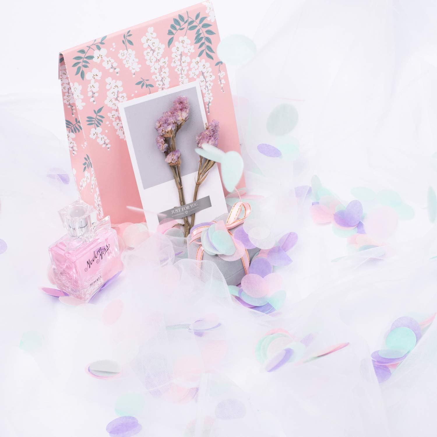 imageWhaline 1 Inch Paper Confetti Round Tissue Confetti 6000 Pieces Party Circle Paper Table Confetti for Balloon Wedding Holiday Birthday