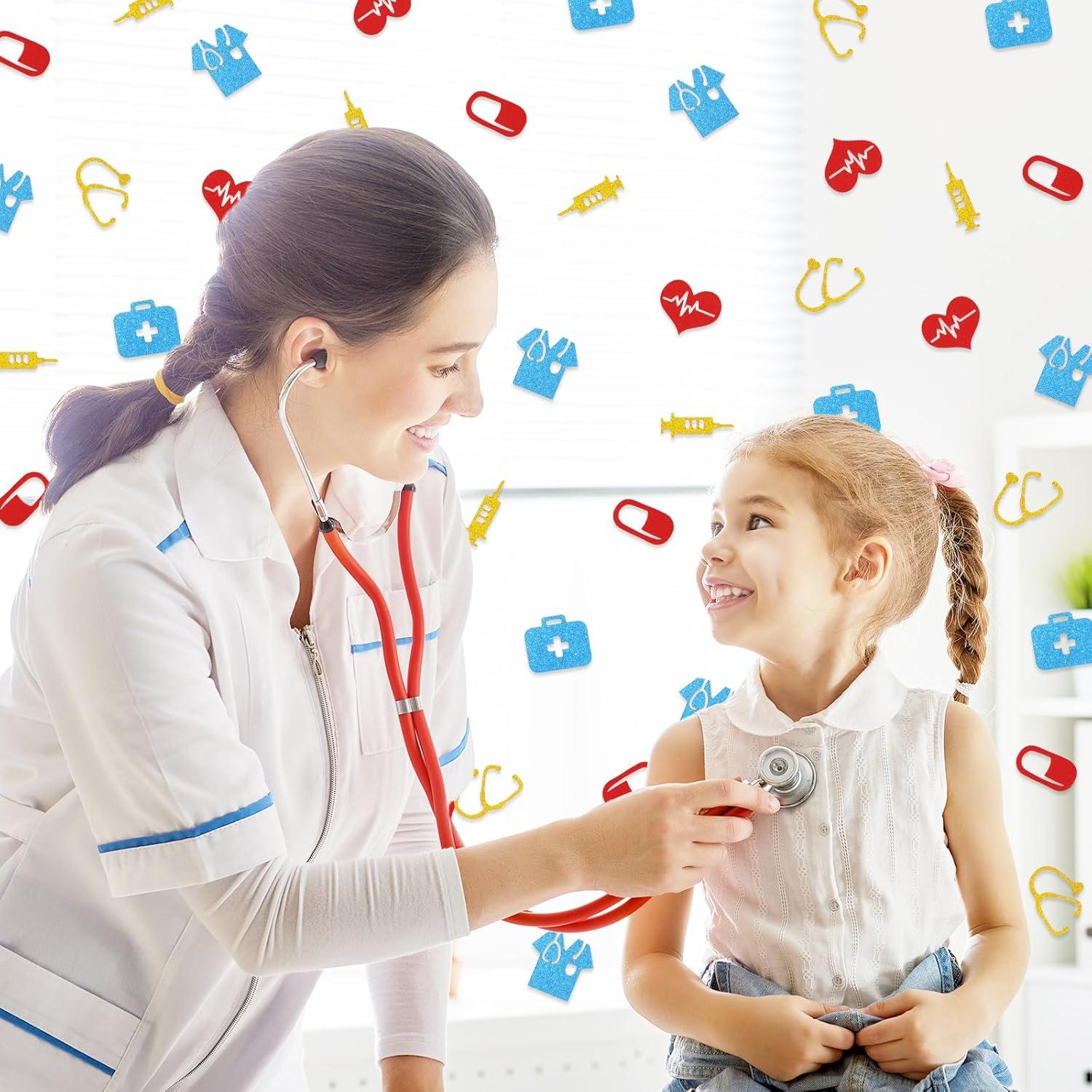 imageWhaline 300Pcs One Happy Dude Table Confetti Smile Face Lightning Star Shaped Confetti Yellow Black Table Centerpiece for First Birthday Party DecorationNurse