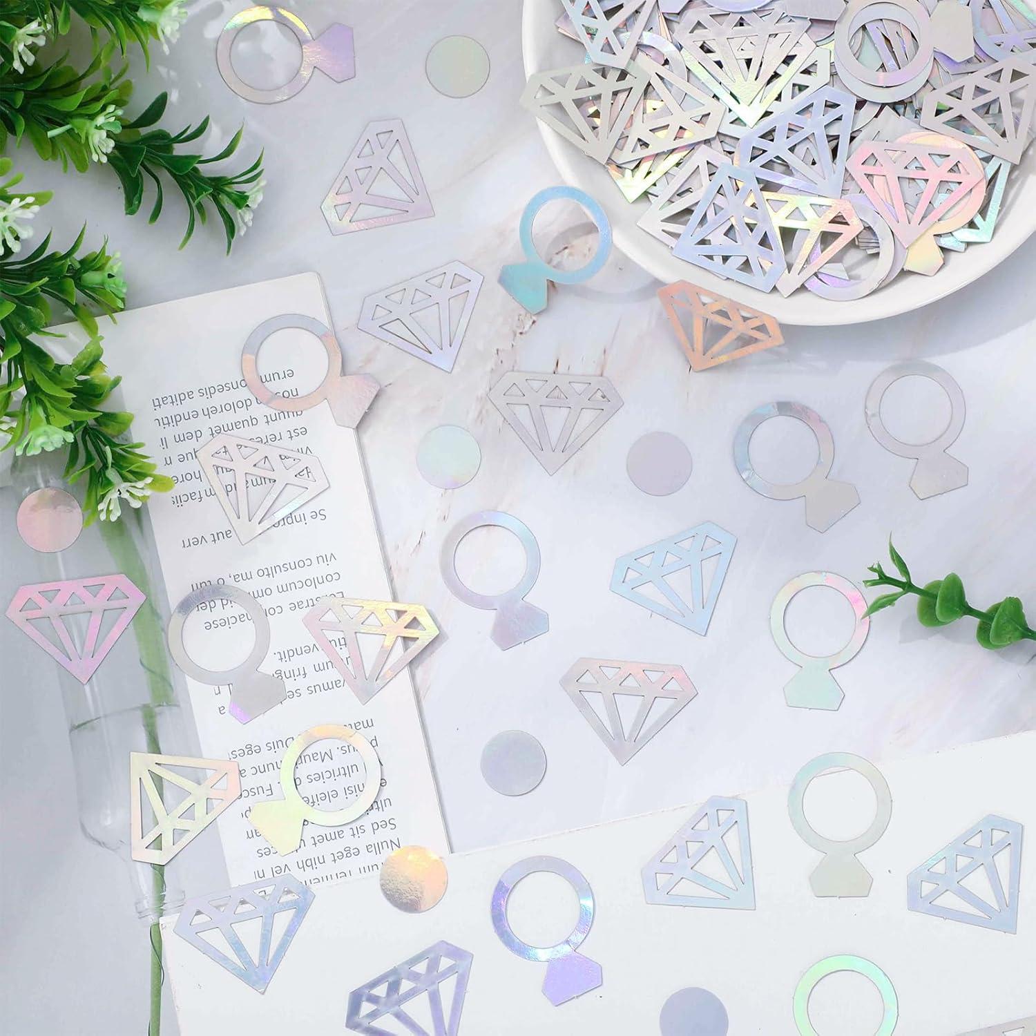 imageWhaline 300Pcs One Happy Dude Table Confetti Smile Face Lightning Star Shaped Confetti Yellow Black Table Centerpiece for First Birthday Party DecorationDiamond Ring