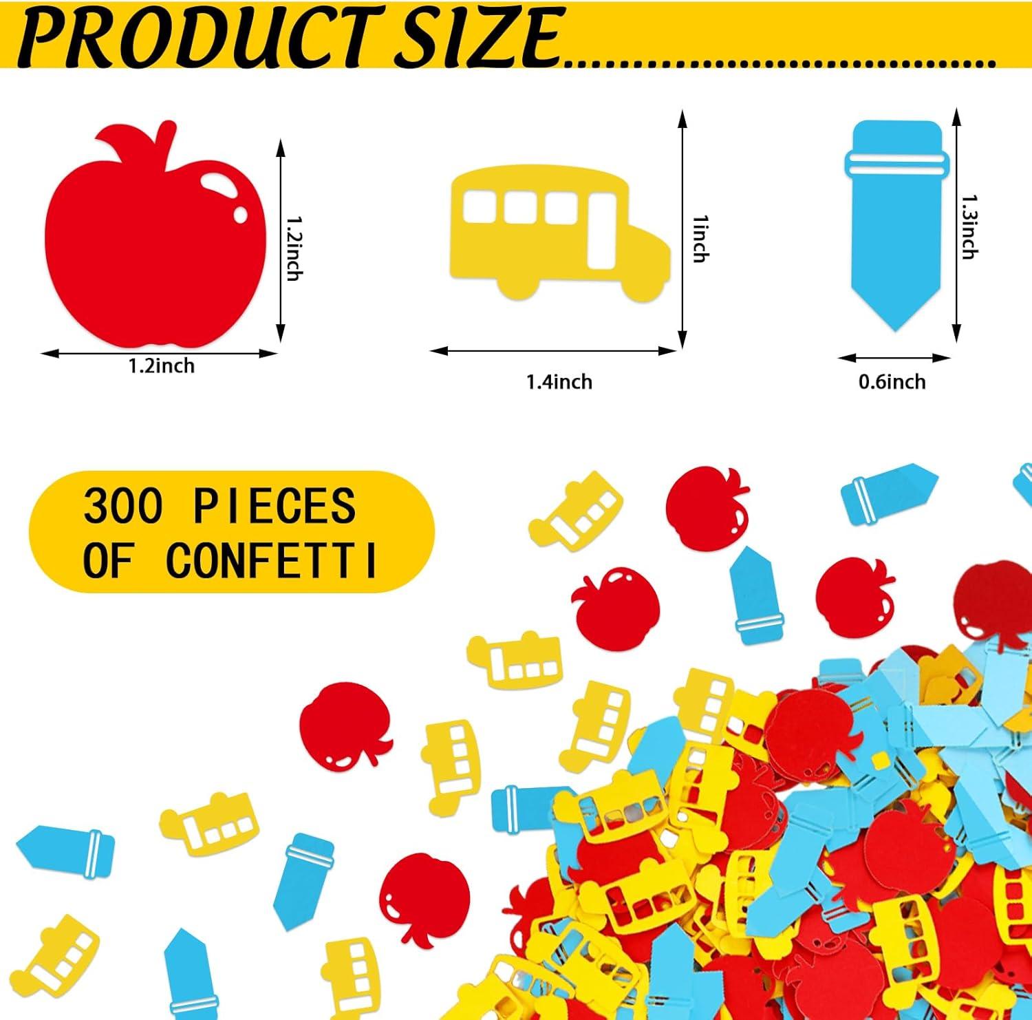 imageWhaline 300Pcs One Happy Dude Table Confetti Smile Face Lightning Star Shaped Confetti Yellow Black Table Centerpiece for First Birthday Party DecorationBack To School