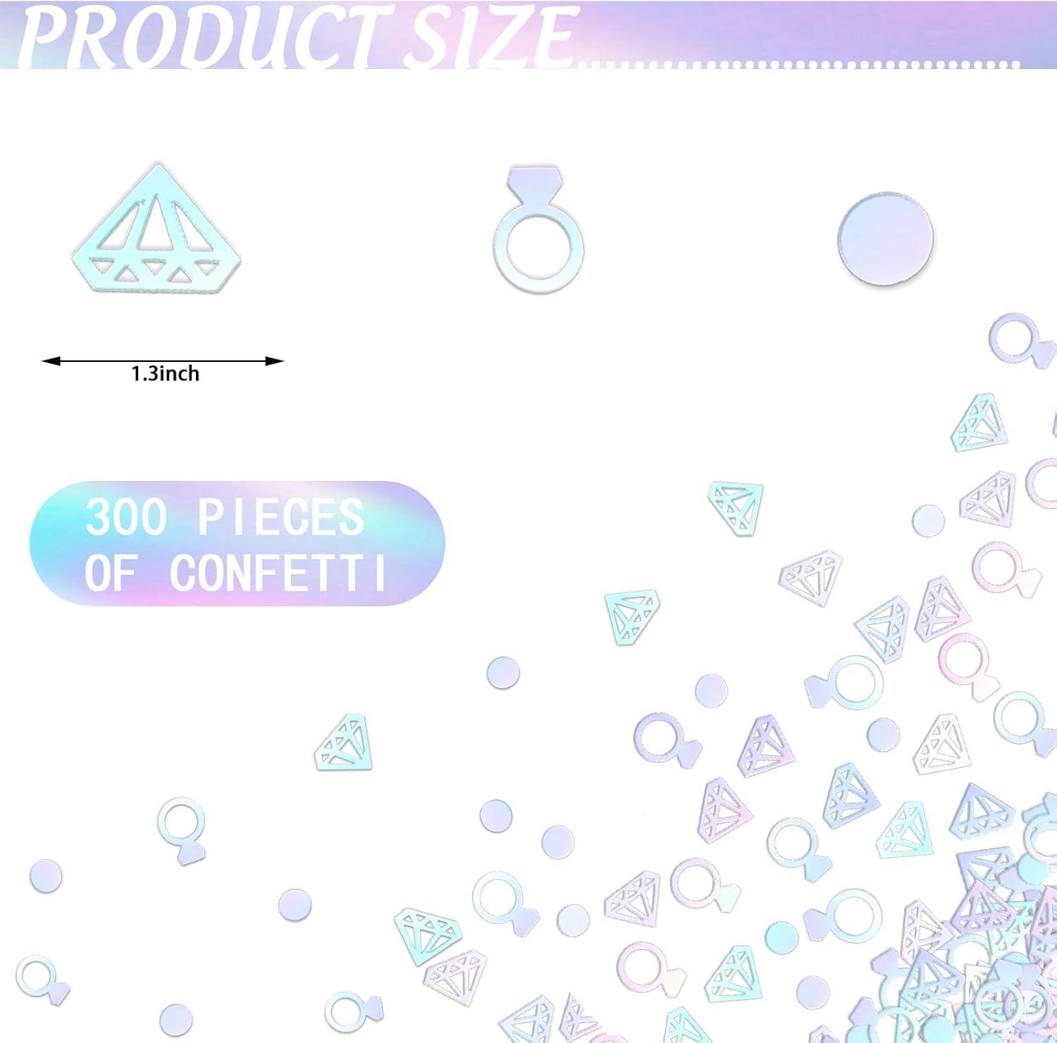 imageWhaline 300Pcs One Happy Dude Table Confetti Smile Face Lightning Star Shaped Confetti Yellow Black Table Centerpiece for First Birthday Party DecorationDiamond Ring